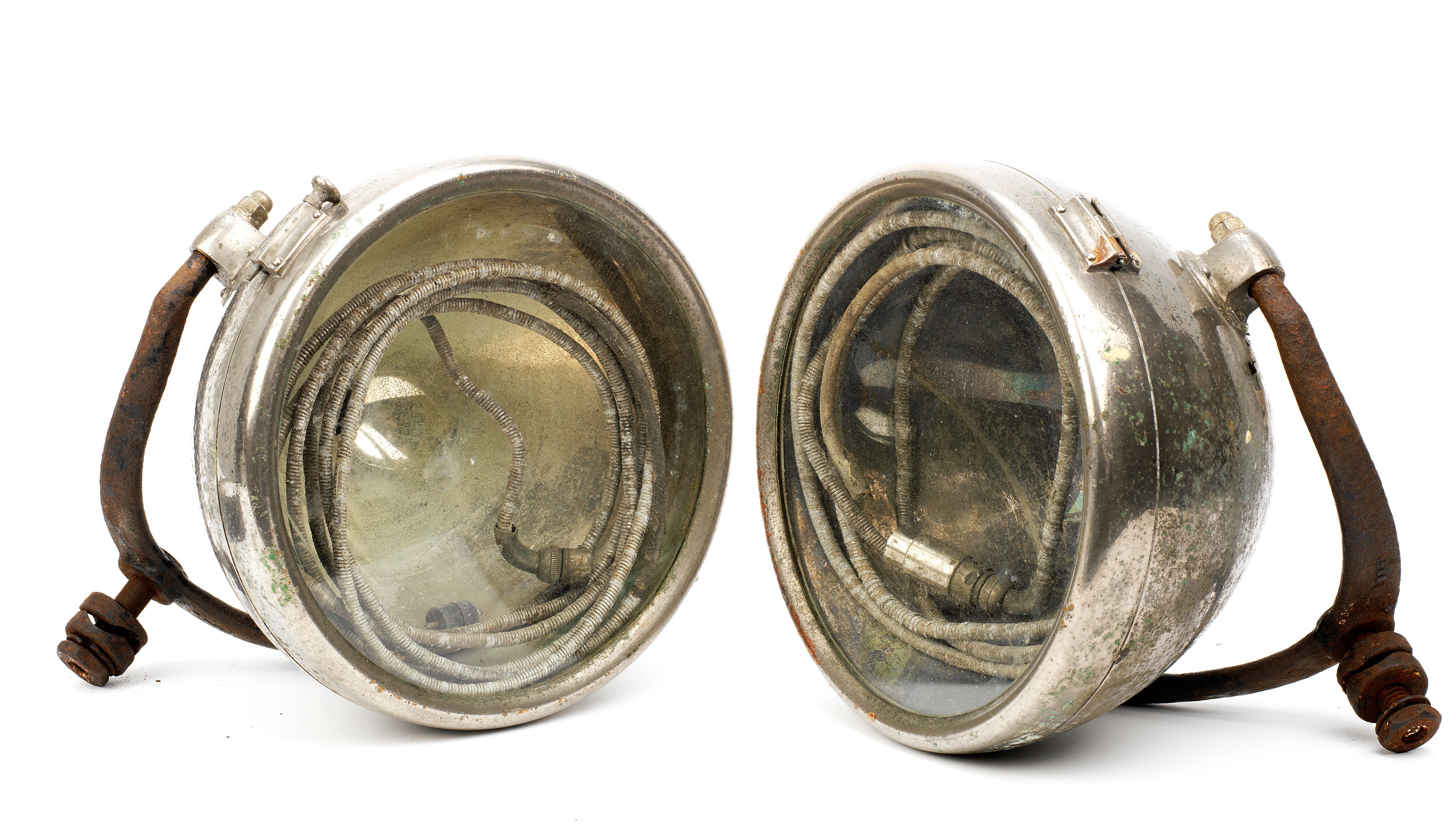 Bonhams Cars A pair of CAV model NB electric headlamps, 1920s, ((2))