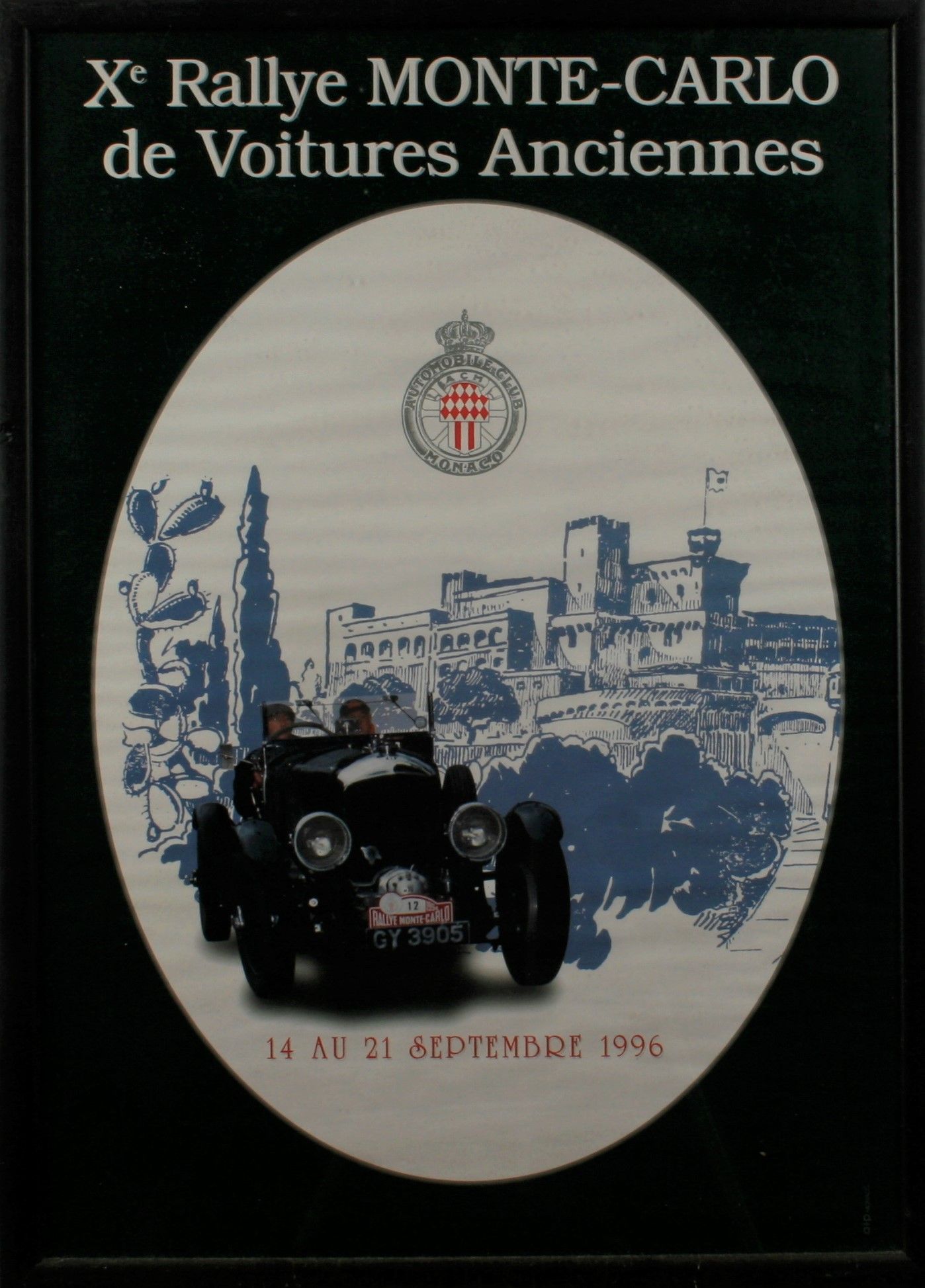 Affiche Originale 23ème Rallye Historique Monte-Carlo 2020 - Monaco - Neuf