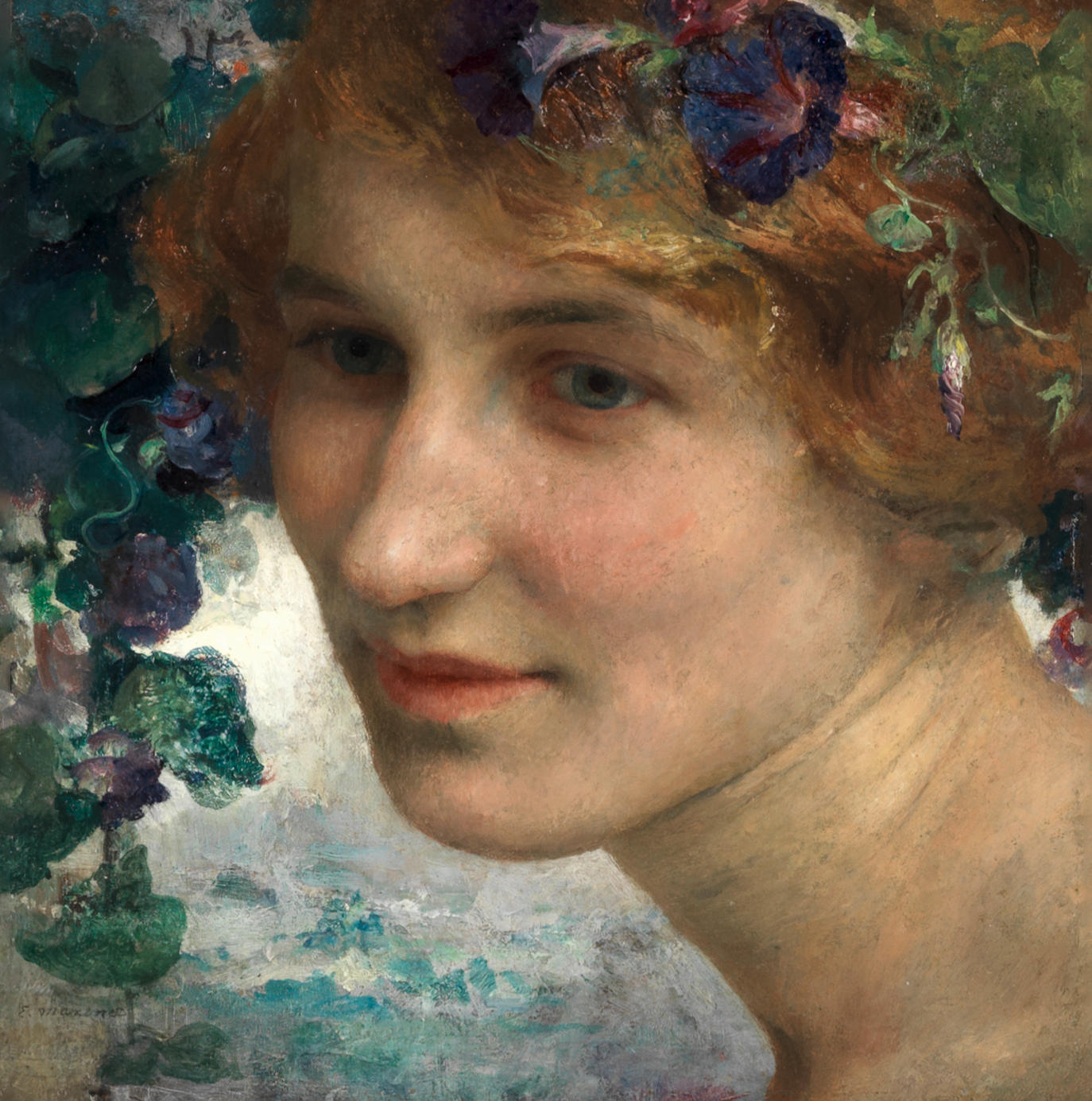 Bonhams : Edgar Maxence (French, 1871-1954) L'Espirit de la foret