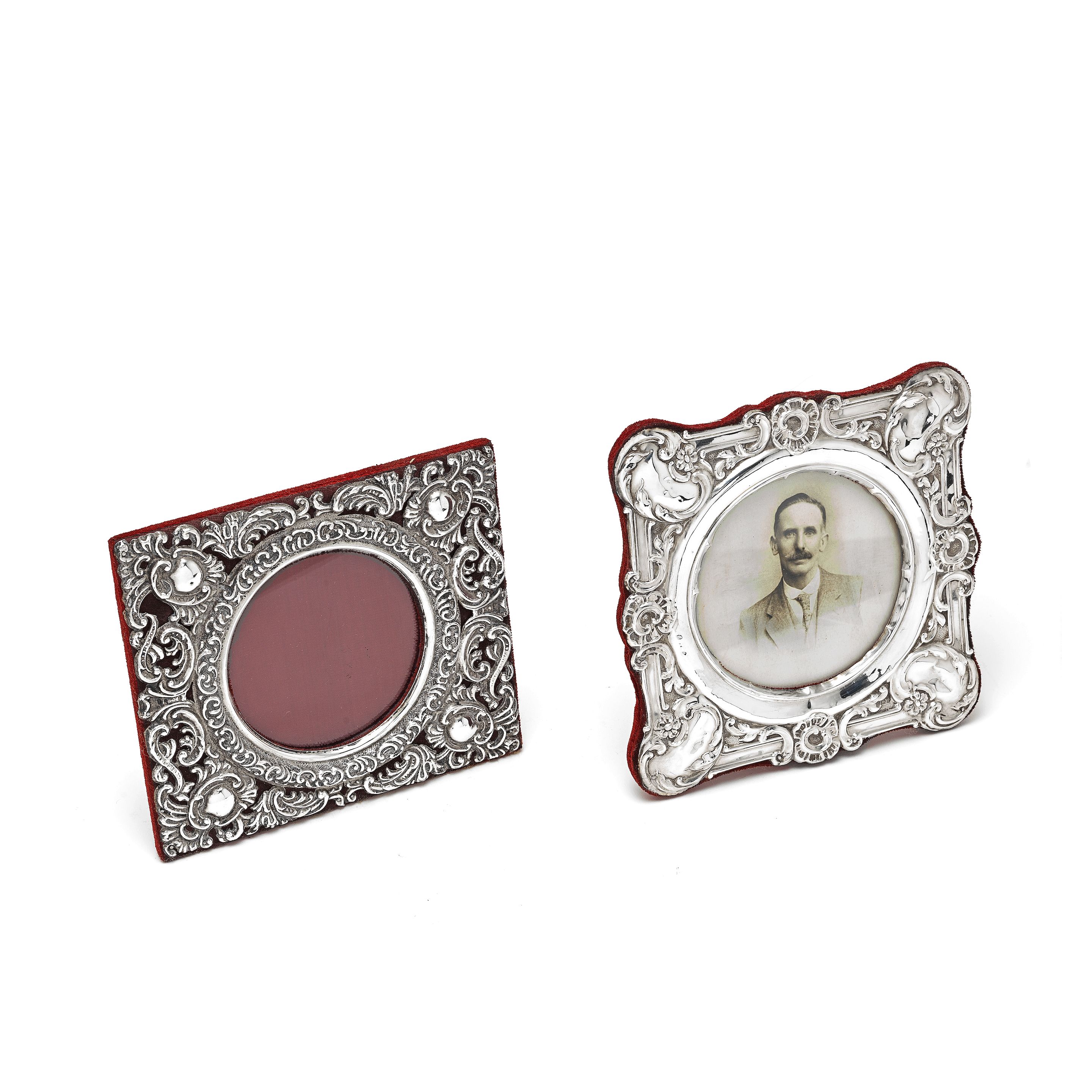 Bonhams Two silver photograph frames one Samuel M Levi, Birmingham