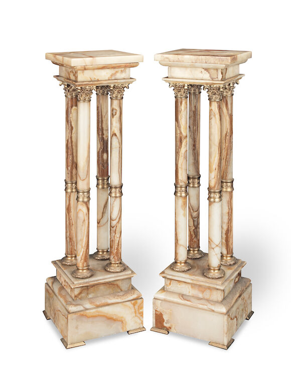 Bonhams : A pair of late 19th / early 20th century French gilt bronze ...