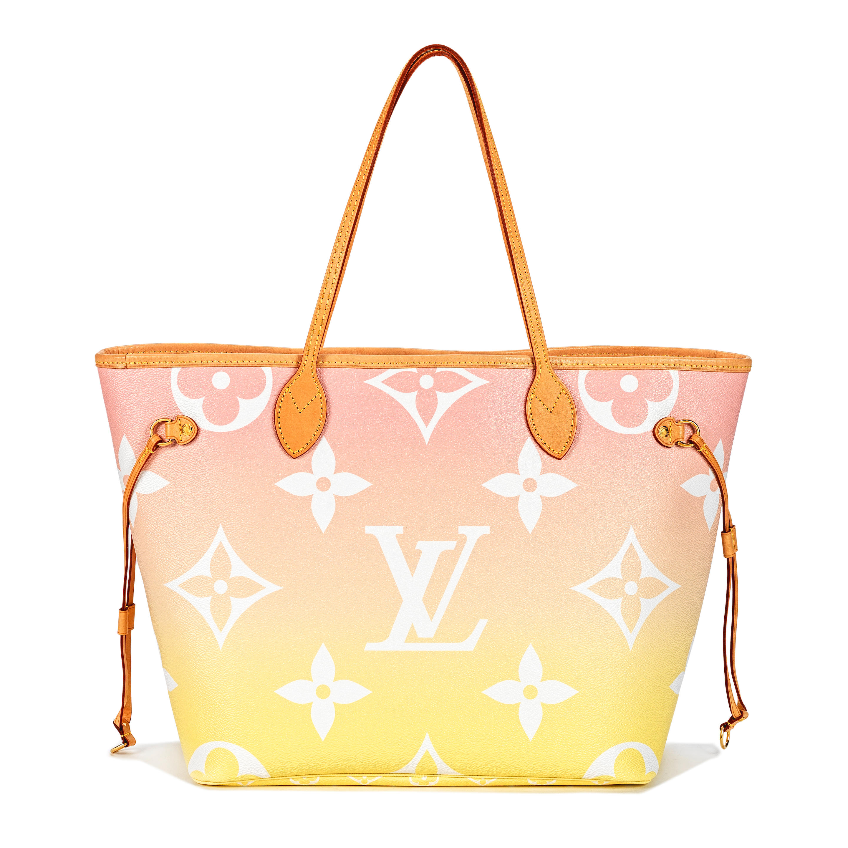 Louis Vuitton Light Pink And Yellow Gradient Giant Monogram Coated