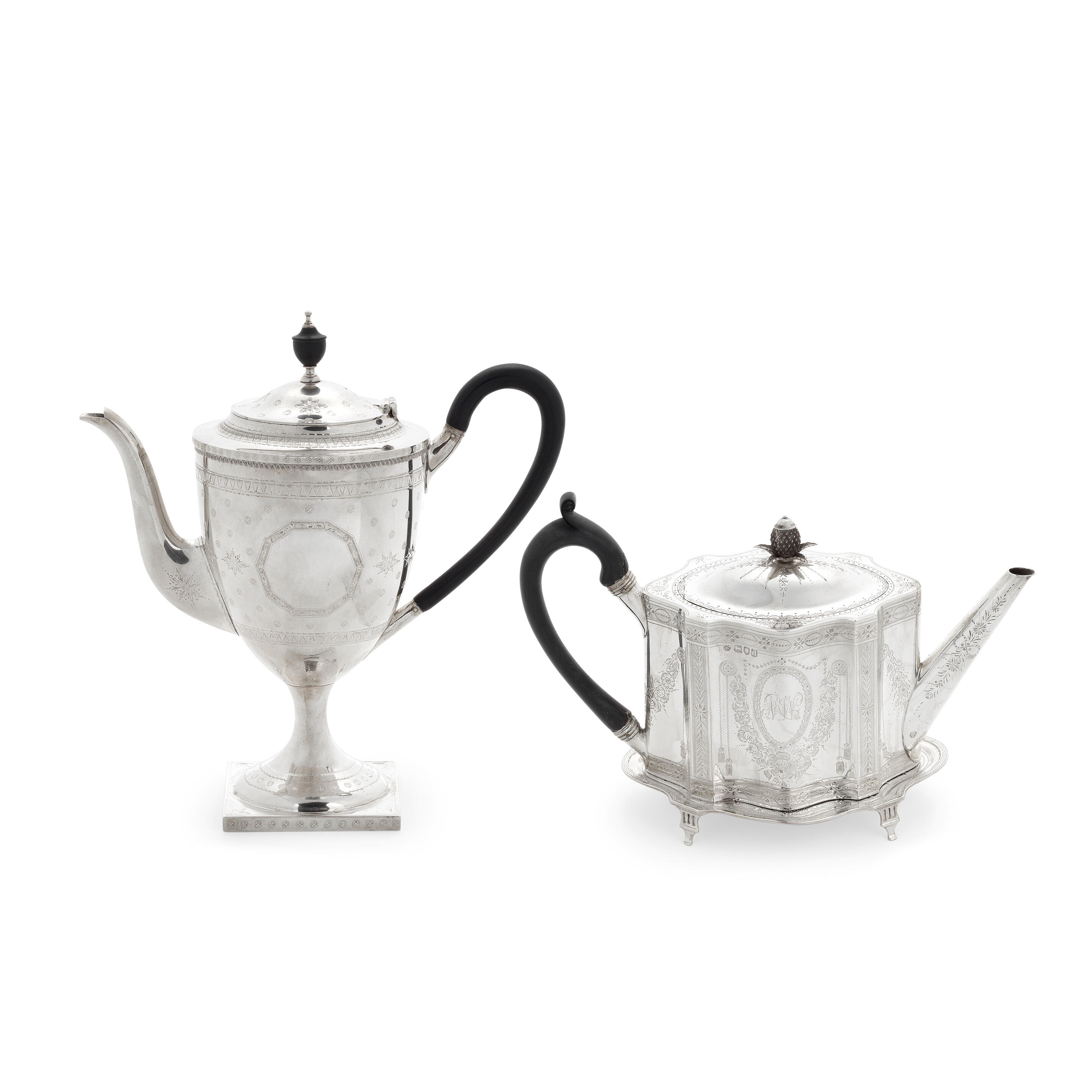 Bonhams A Victorian silver teapot and stand William Hutton & Sons Ltd