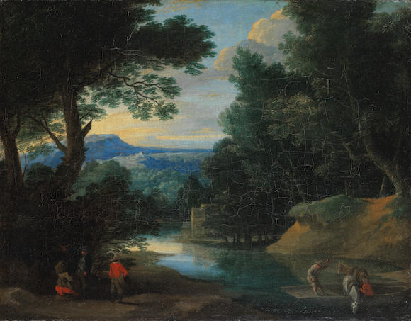 Bonhams : Circle of Jacques d'Arthois (Brussels 1613-1686) A wooded ...