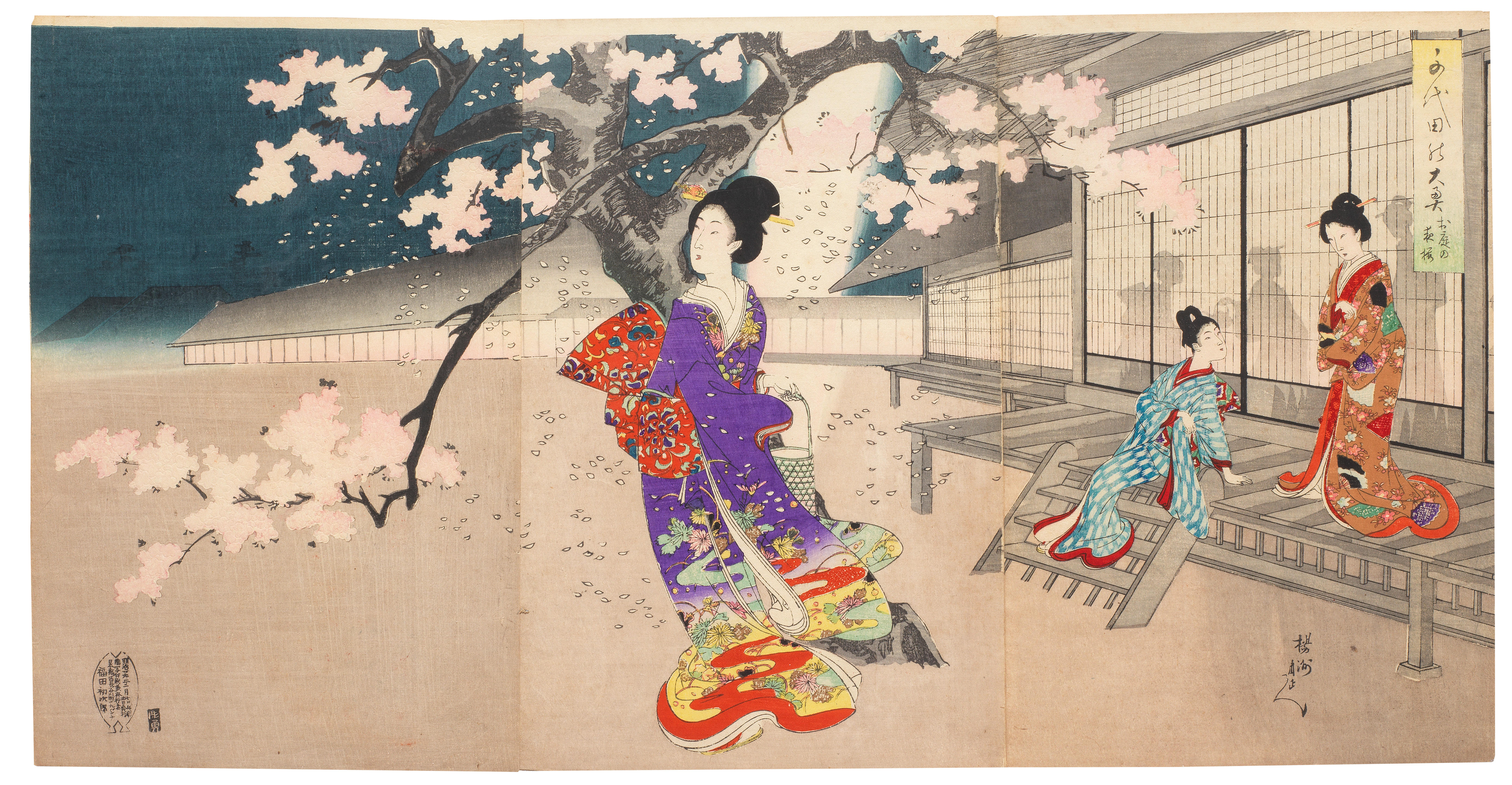 Япония 19 век Сакура