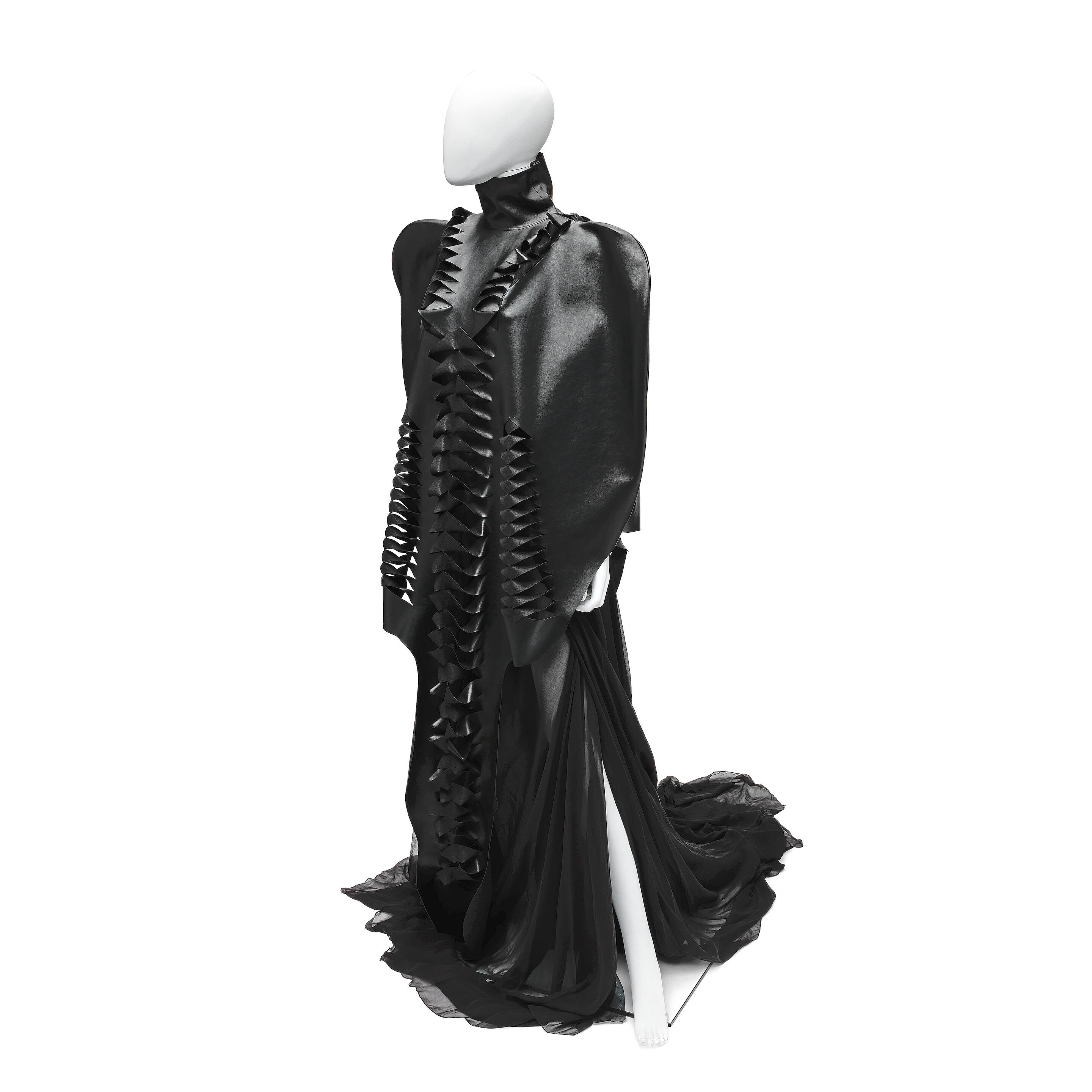 Bonhams : Lady Gaga A Peter Movrin Silk And Leather-Style Ensemble Worn ...