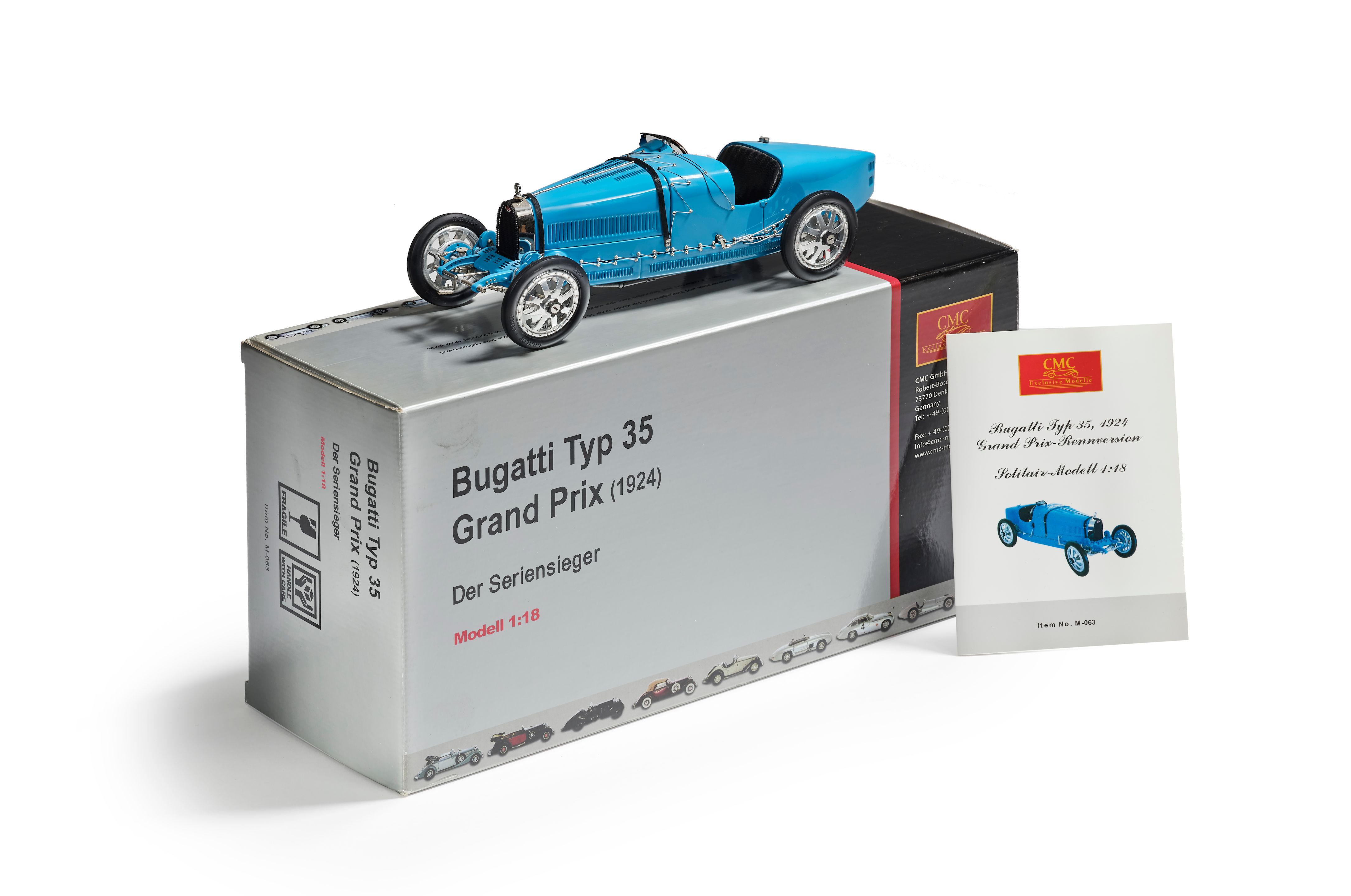 CMC Bugatti 35 B Grand prix 1924 1/18 Der Seriensieger Item No. M-063
