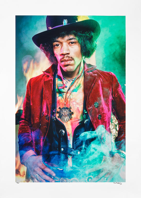 Bonhams : David Montgomery (British, 1937) Jimi Hendrix, Electric ...