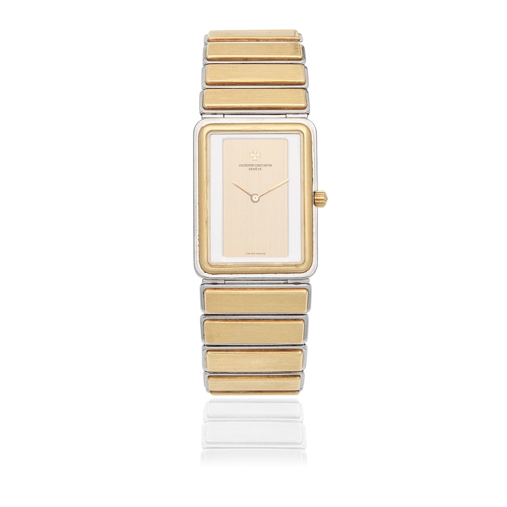 Bonhams Vacheron Constantin. An 18K gold and stainless steel quartz