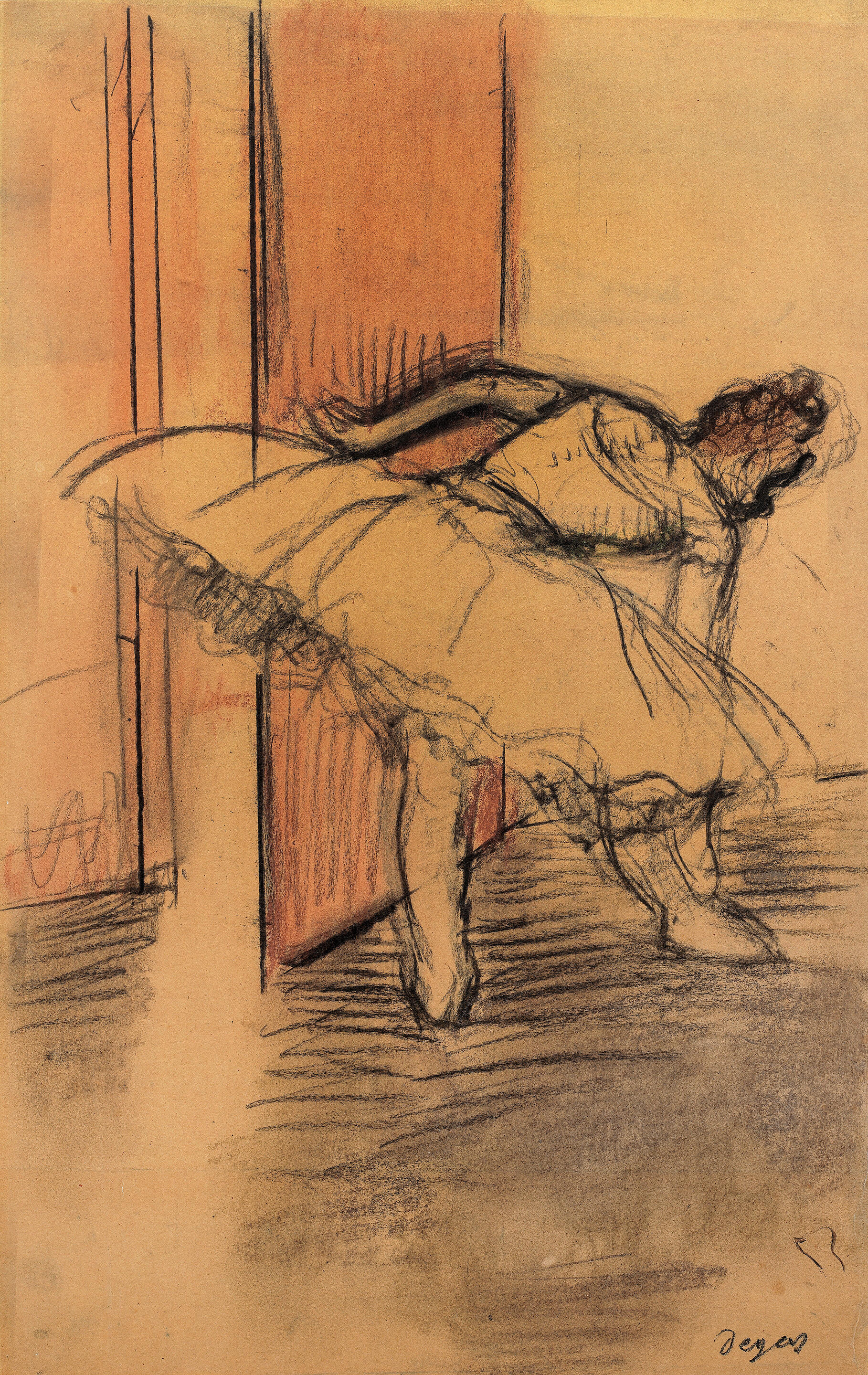 degas line drawings