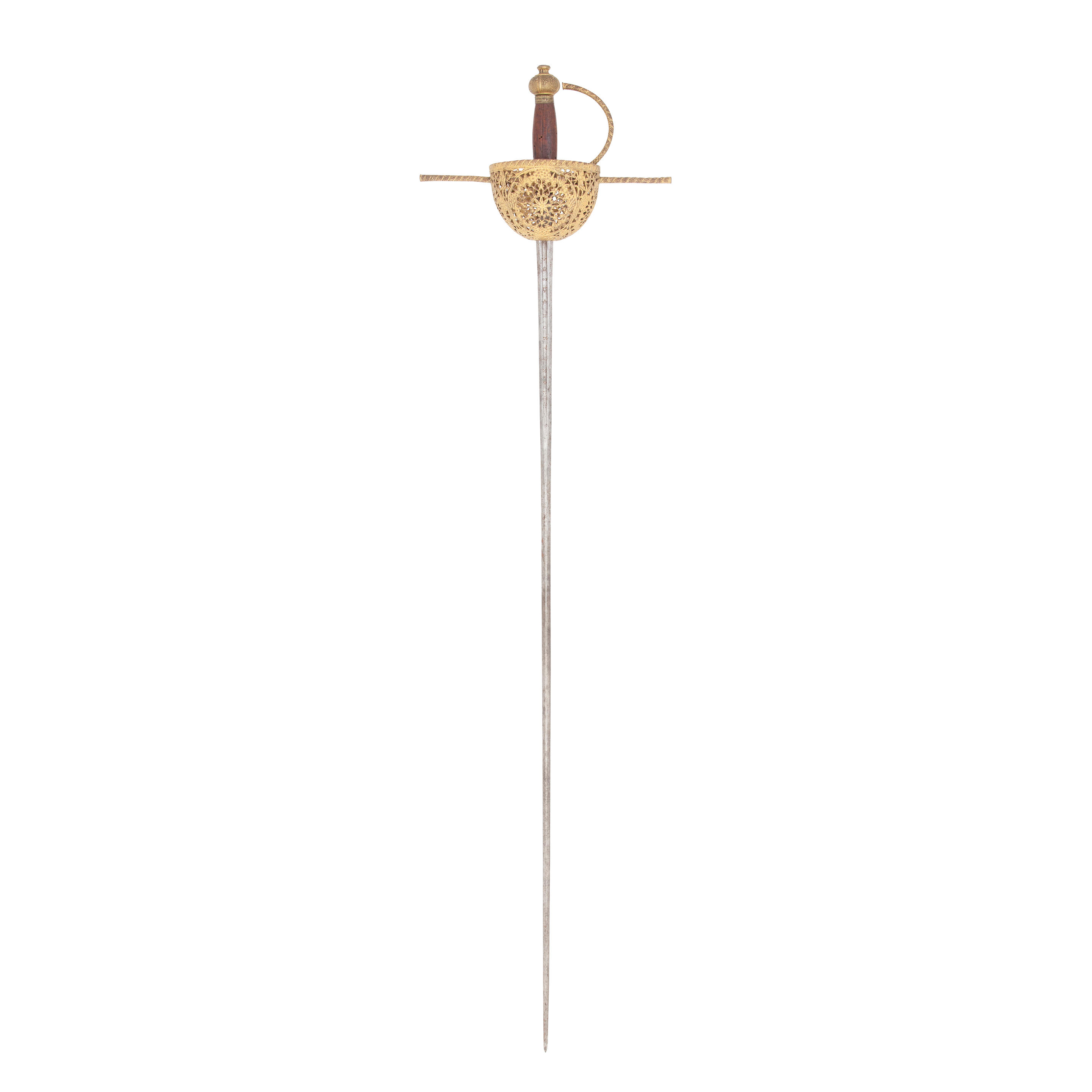 17th century Spanish rapier with copper - auctions & price archive