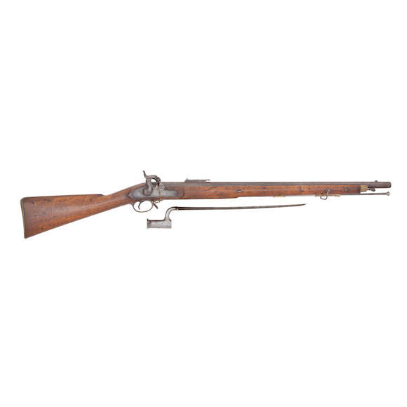 Bonhams : A 10-Bore Percussion 1842 Pattern Sea Service Rifle Musket (2)