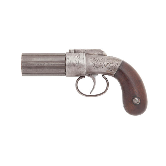 Bonhams : A .31 Percussion W.W. Marston & Knox Six-Shot Pepperbox Revolver