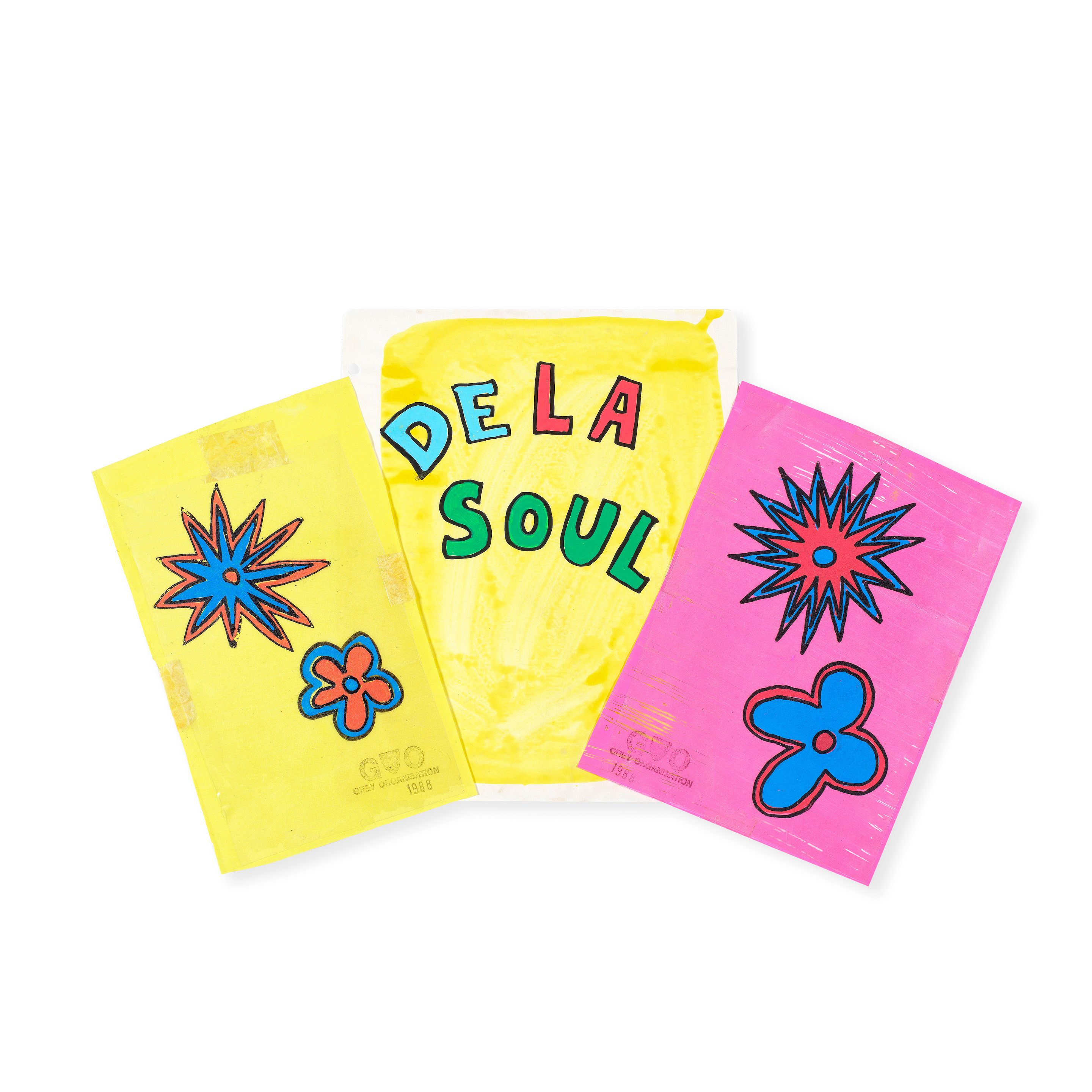 Bonhams De La Soul Three Original Studies for the De