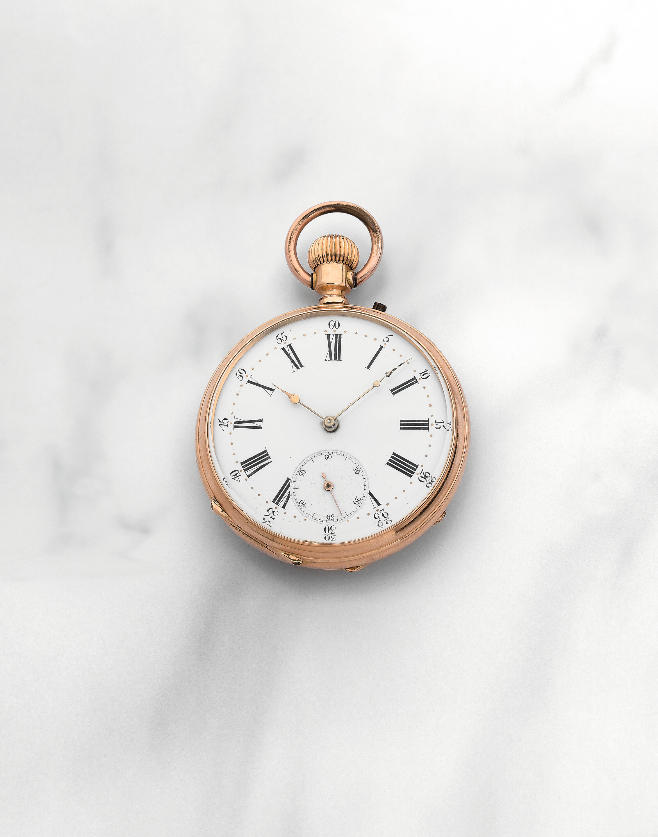 Montre à Gousset Ancienne MGBM GENEVE Plaquée Or Des Années 1920 - 51mm, Mécanique, Pour Homme