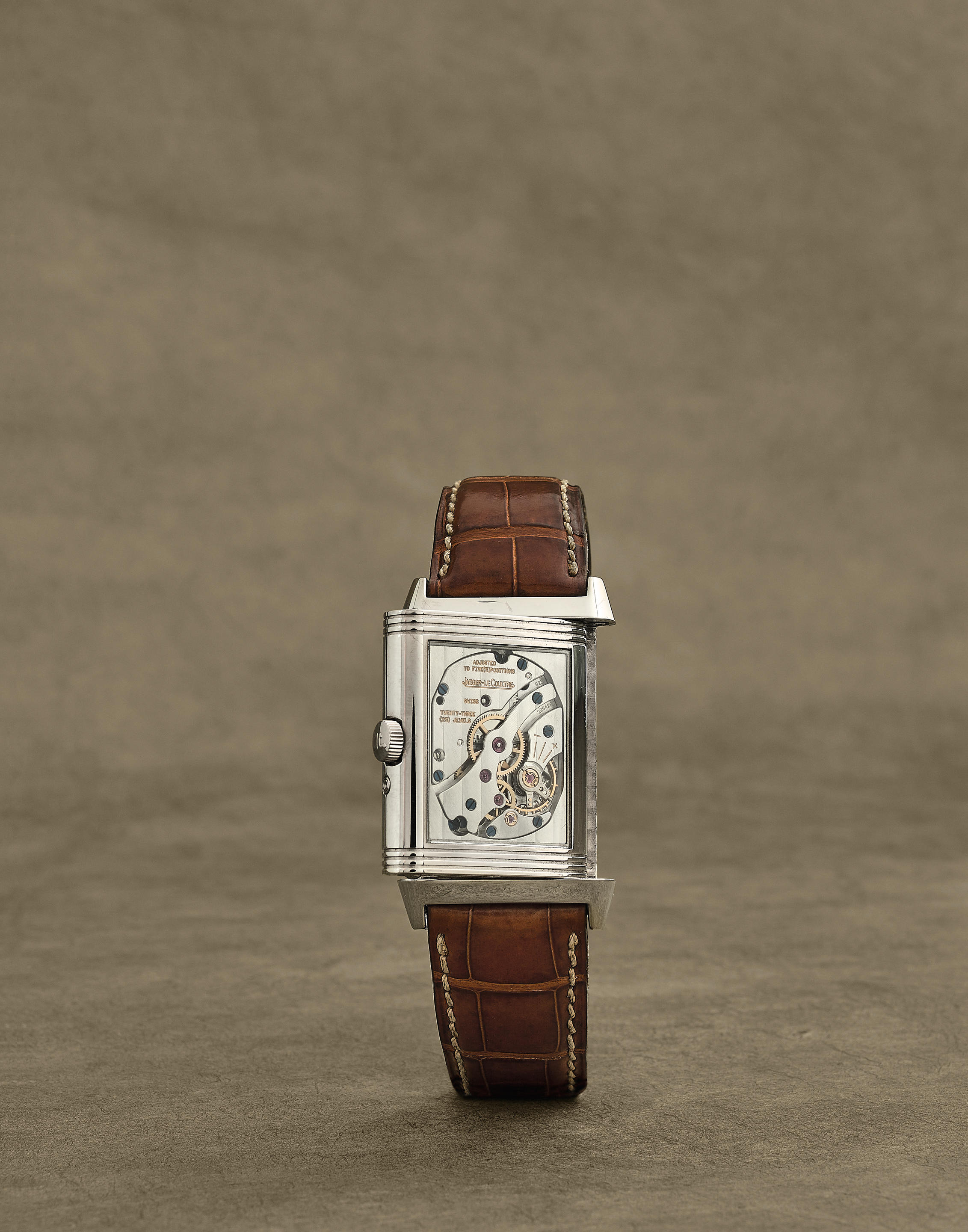 Jaeger-LeCoultre. Montre bracelet en or blanc 18K (750) rectangulaire...