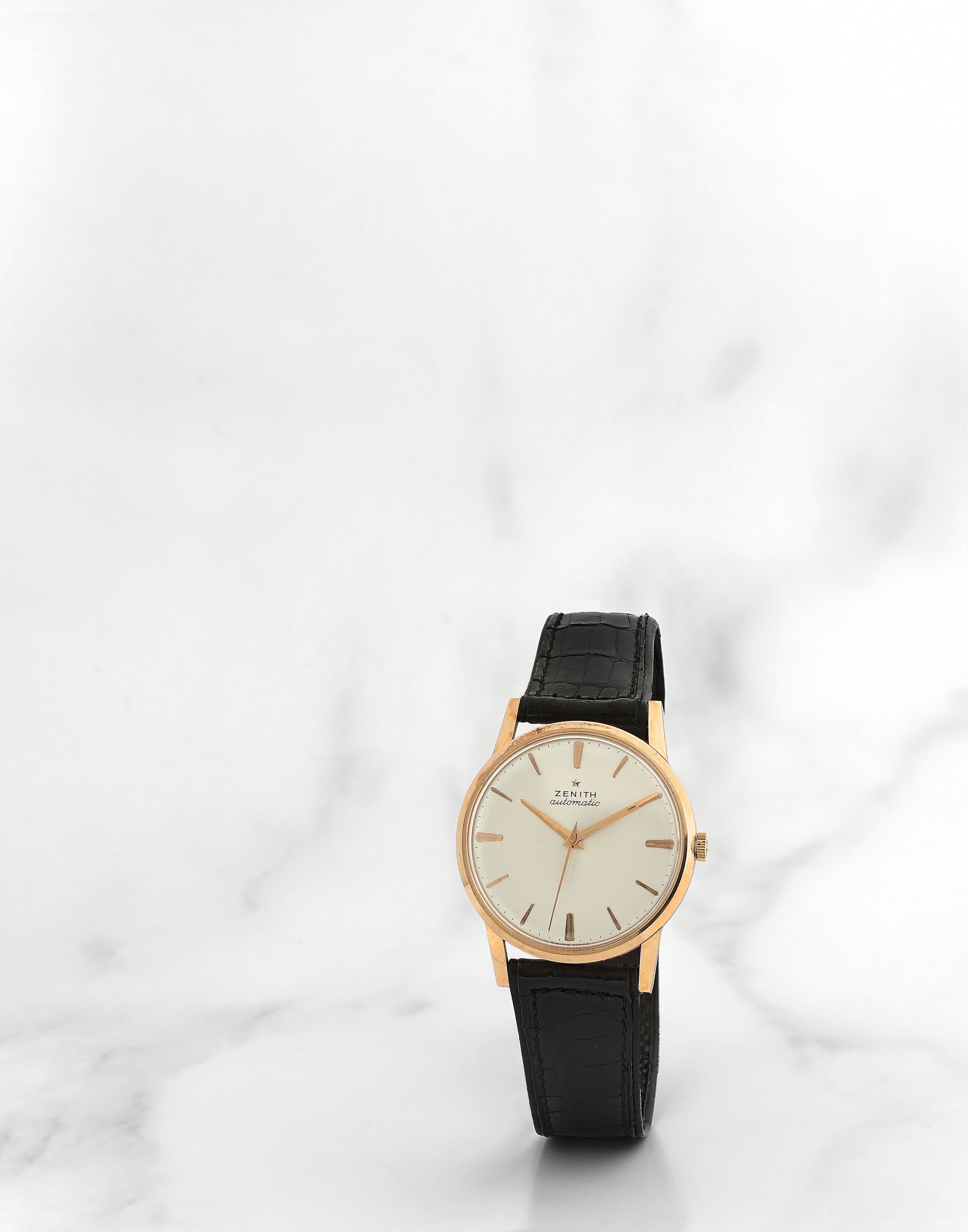 Montre Zenith Automatique Homme - Boîtier Acier, Bracelet Or Plaqué - Occasion