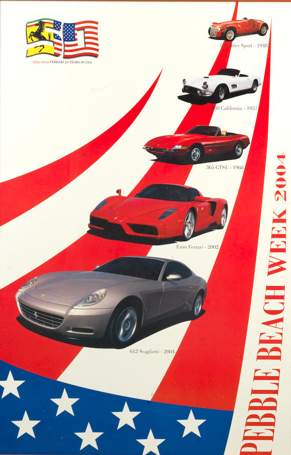 Bonhams Two Pebble Beach posters, ((2))