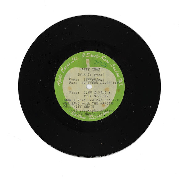 Bonhams John Lennon/Yoko Ono An Acetate Recording Of The Single Happy