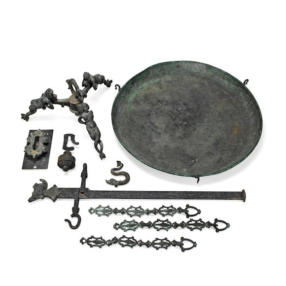 Bonhams AN UNUSUALLY LARGE SET OF ITALIAN BRONZE FISH SCALES Late