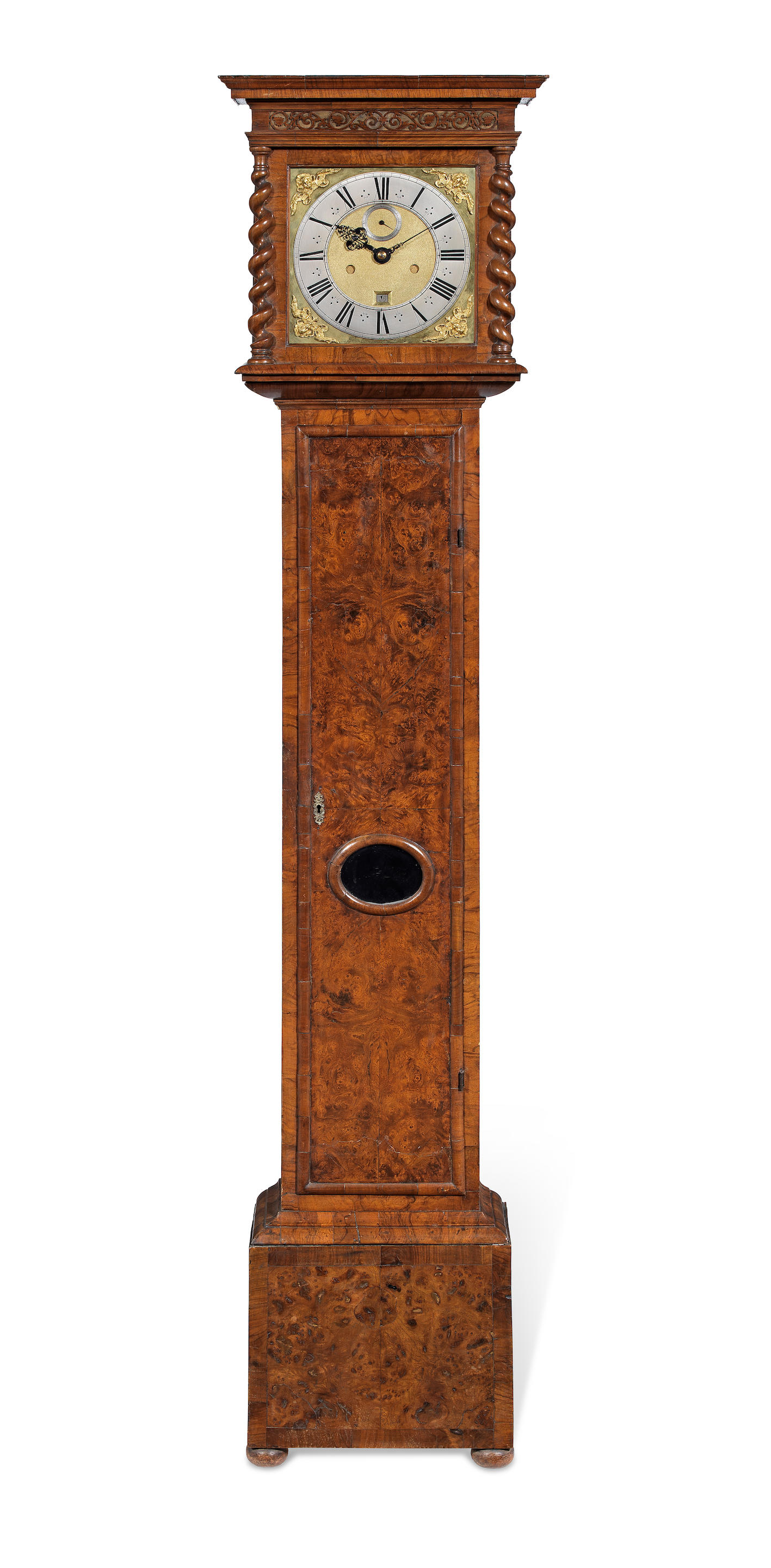 A VERY FINE MARQUETRY LONGCASE CLOCK – RICHARD BAKER – LONDON – The Antique  Clock Company