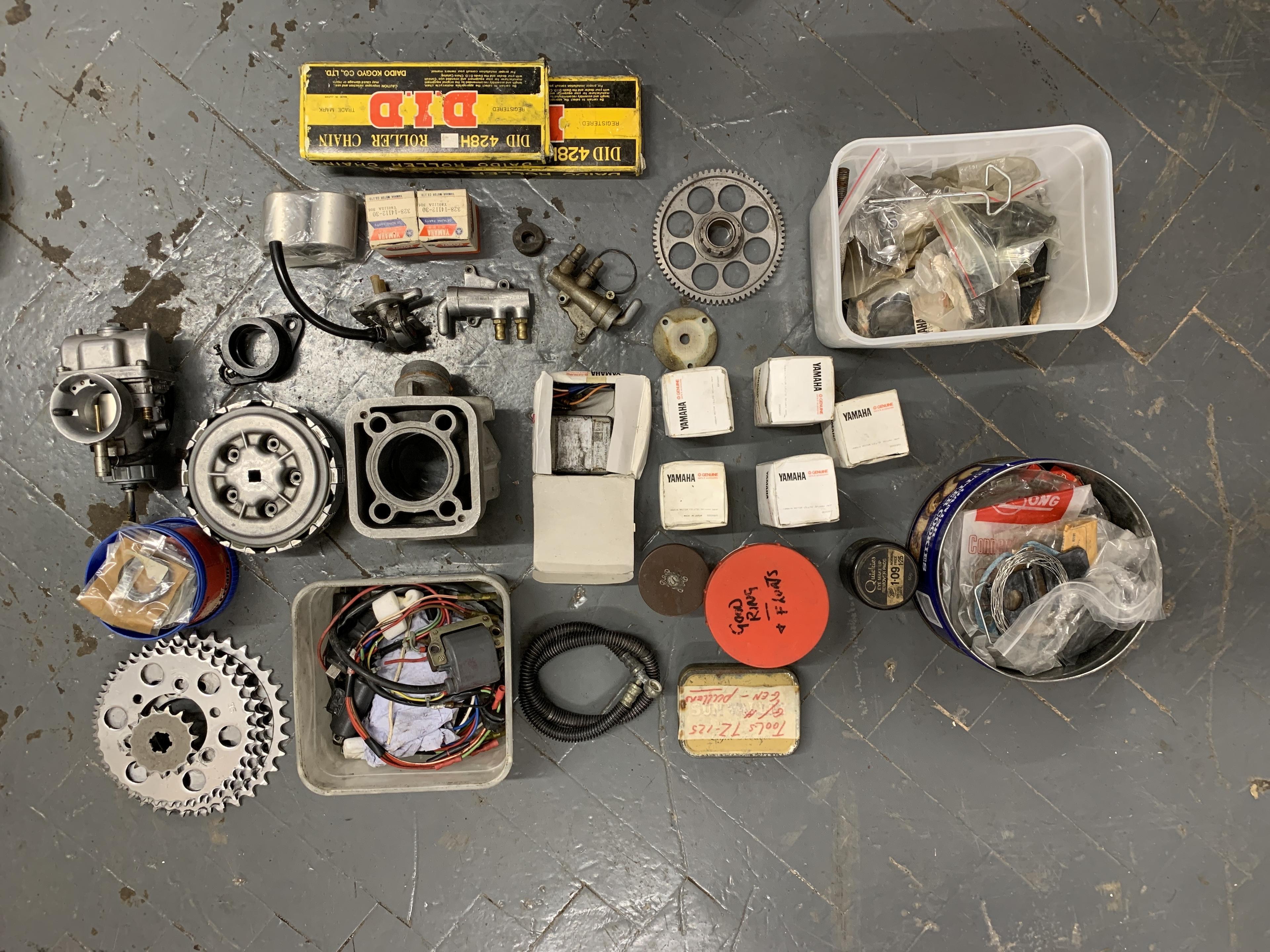 Bonhams Cars : A selection of Yamaha TZ racing spares ((Qty))