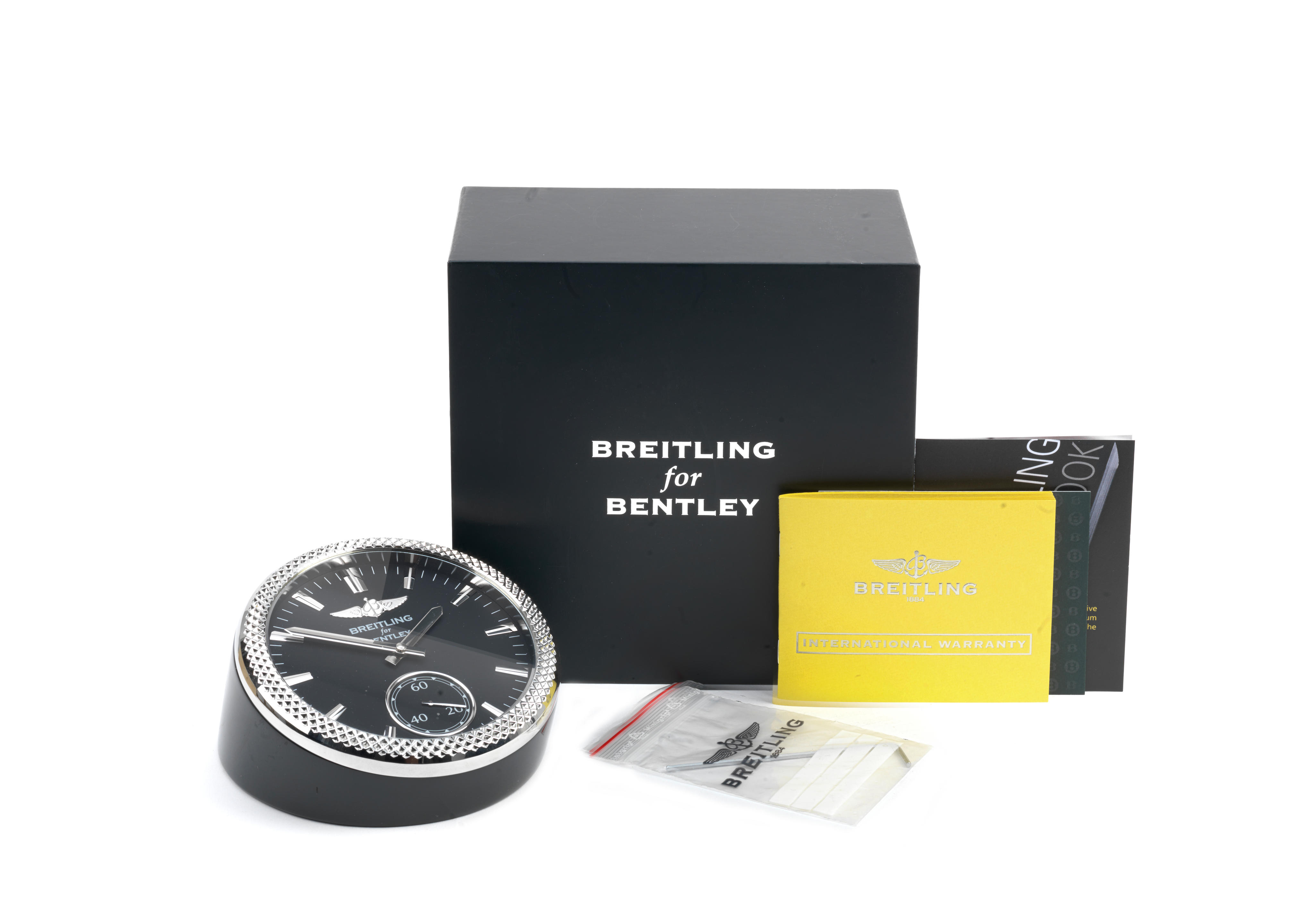 Bonhams Cars A Breitling for Bentley desk clock, ((Qty))