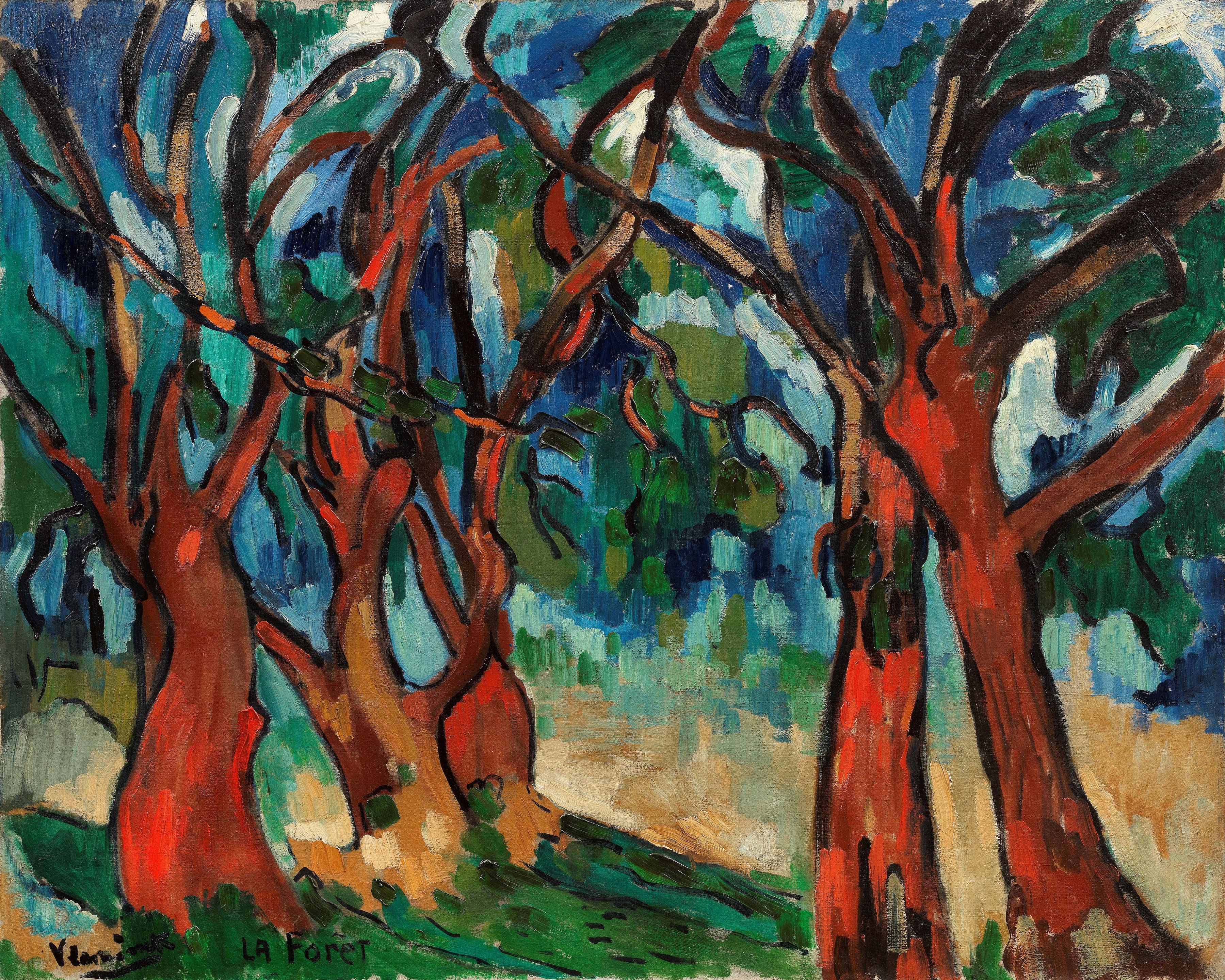 Bonhams : MAURICE DE VLAMINCK (1876-1958) La forêt (Painted circa