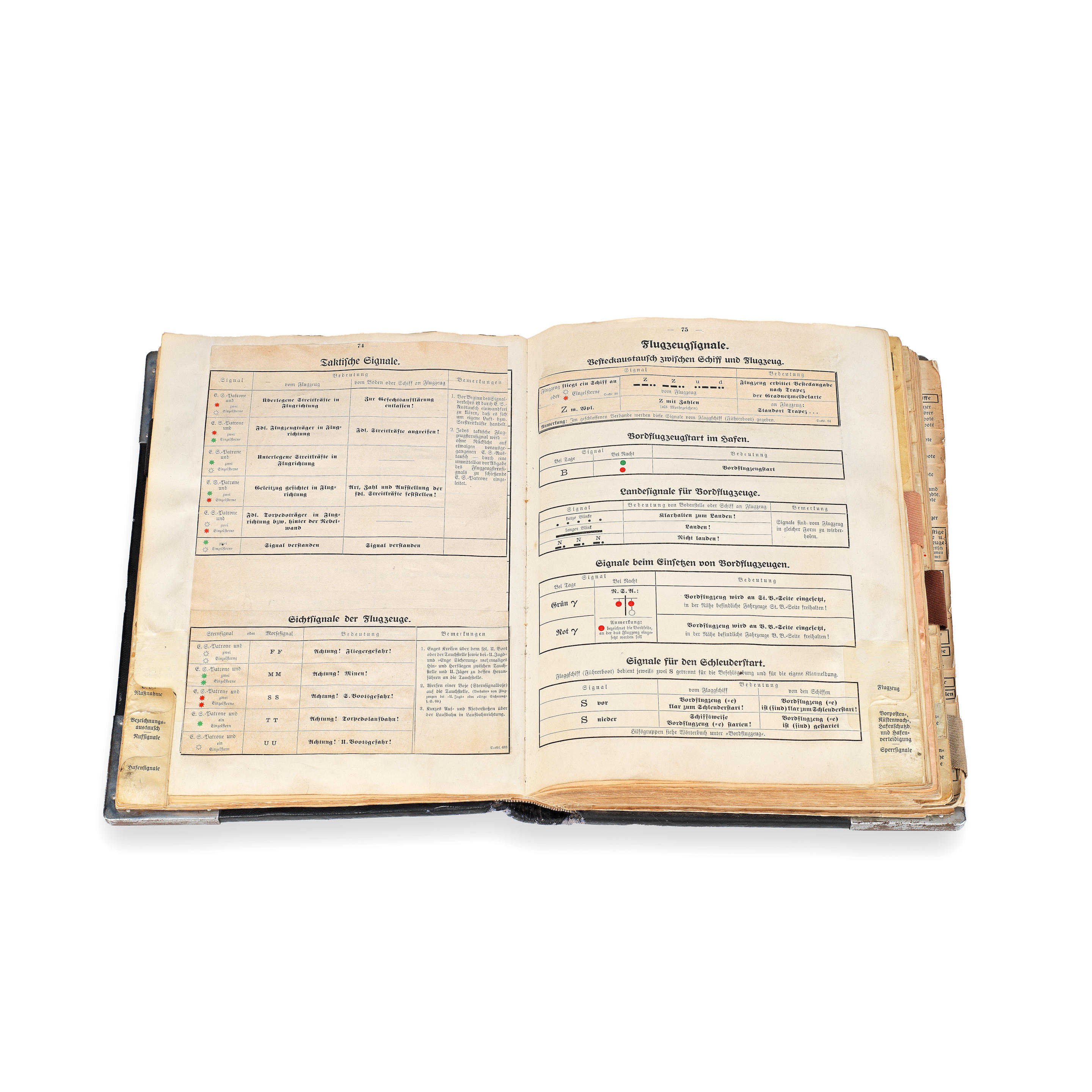 Bonhams : A RARE KRIEGSMARINE SIGNAL BOOK, GERMAN, 1940-1944,