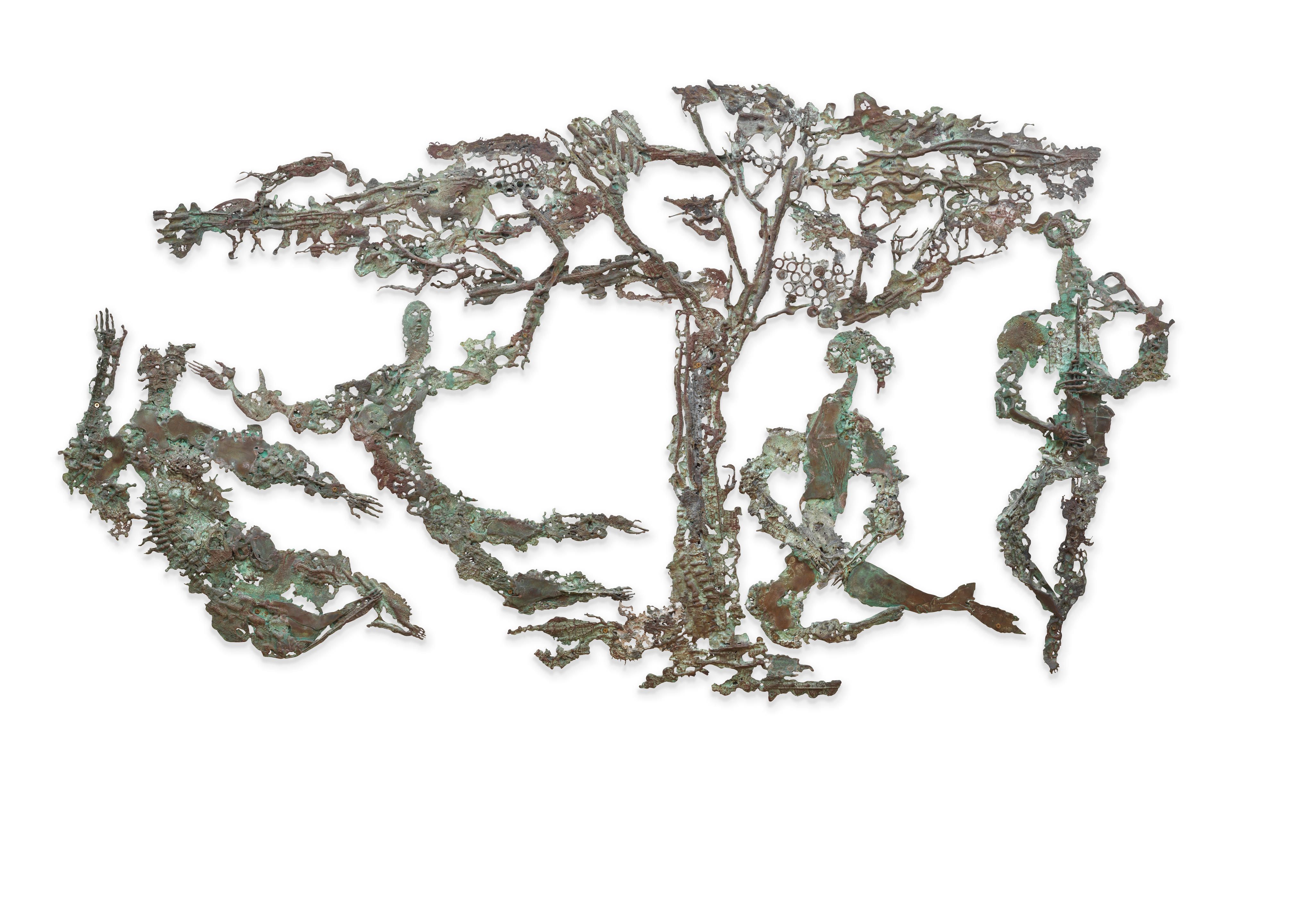 Bonhams : Hans Coper Important tall bottle vase with disc, circa 1968