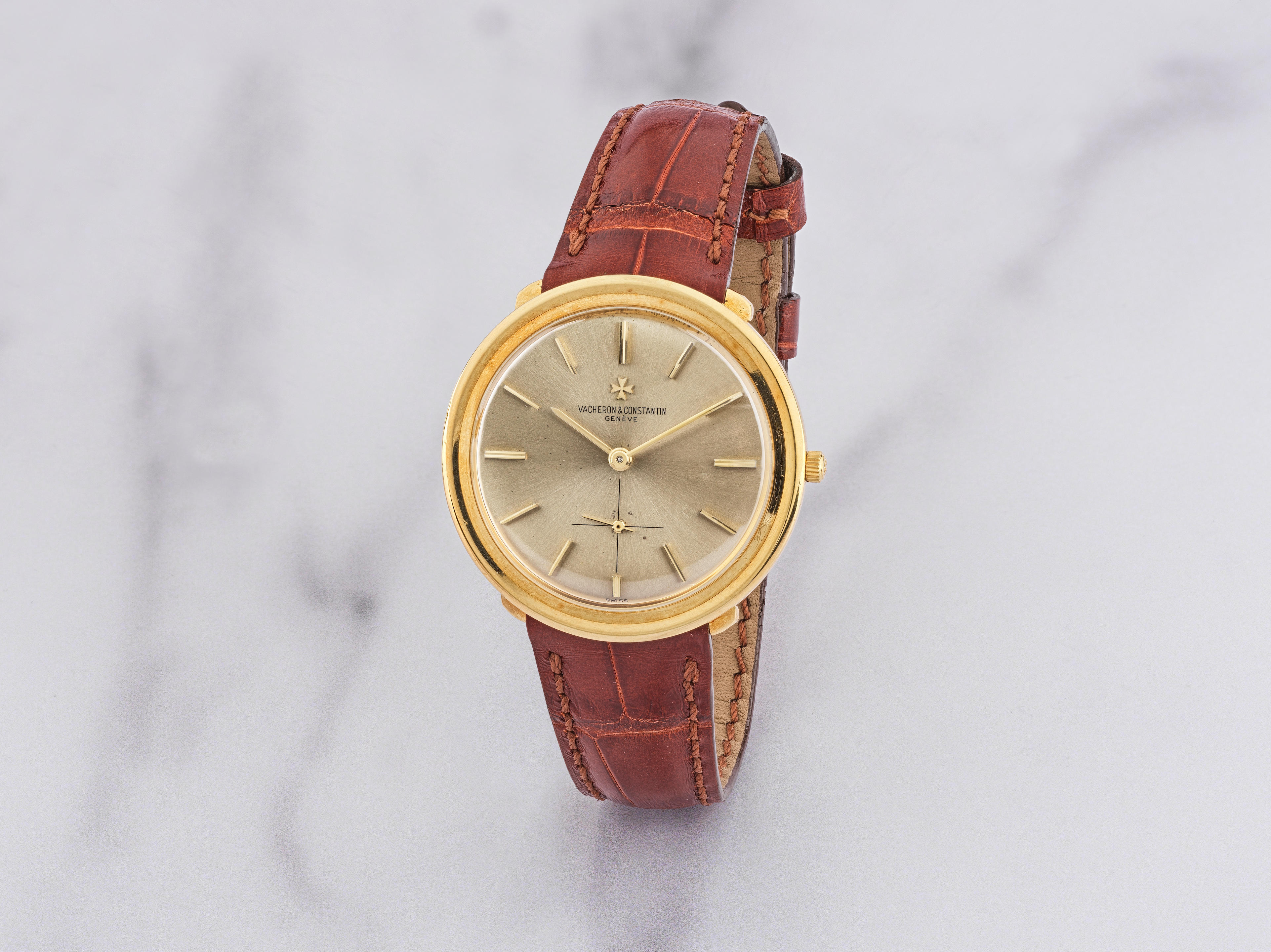 Montre bracelet en or jaune  Yellow gold wristwatch Vers 1875