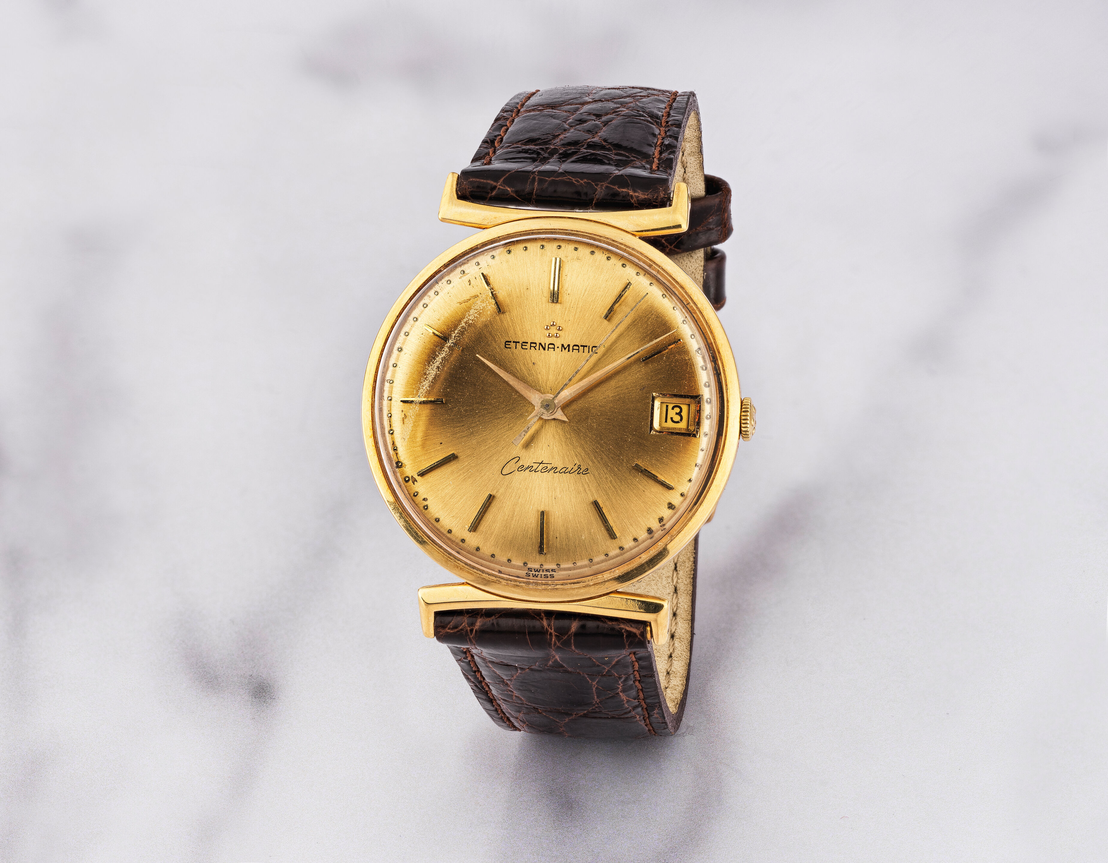 Bracelet De Montre ETERNA Neuf - Largeur 18 Mm, Couleur Beige - Vend Sans étiquette Ni Emballage D'origine