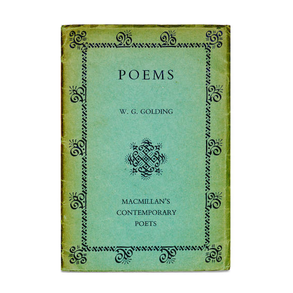 Bonhams : GOLDING (WILLIAM) Poems, FIRST EDITION, Macmillan & Co., 1934