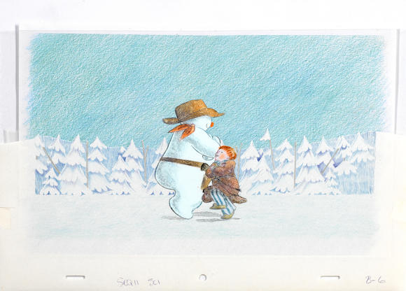 Bonhams The Snowman An Original Animation Cel Of The Snowman And