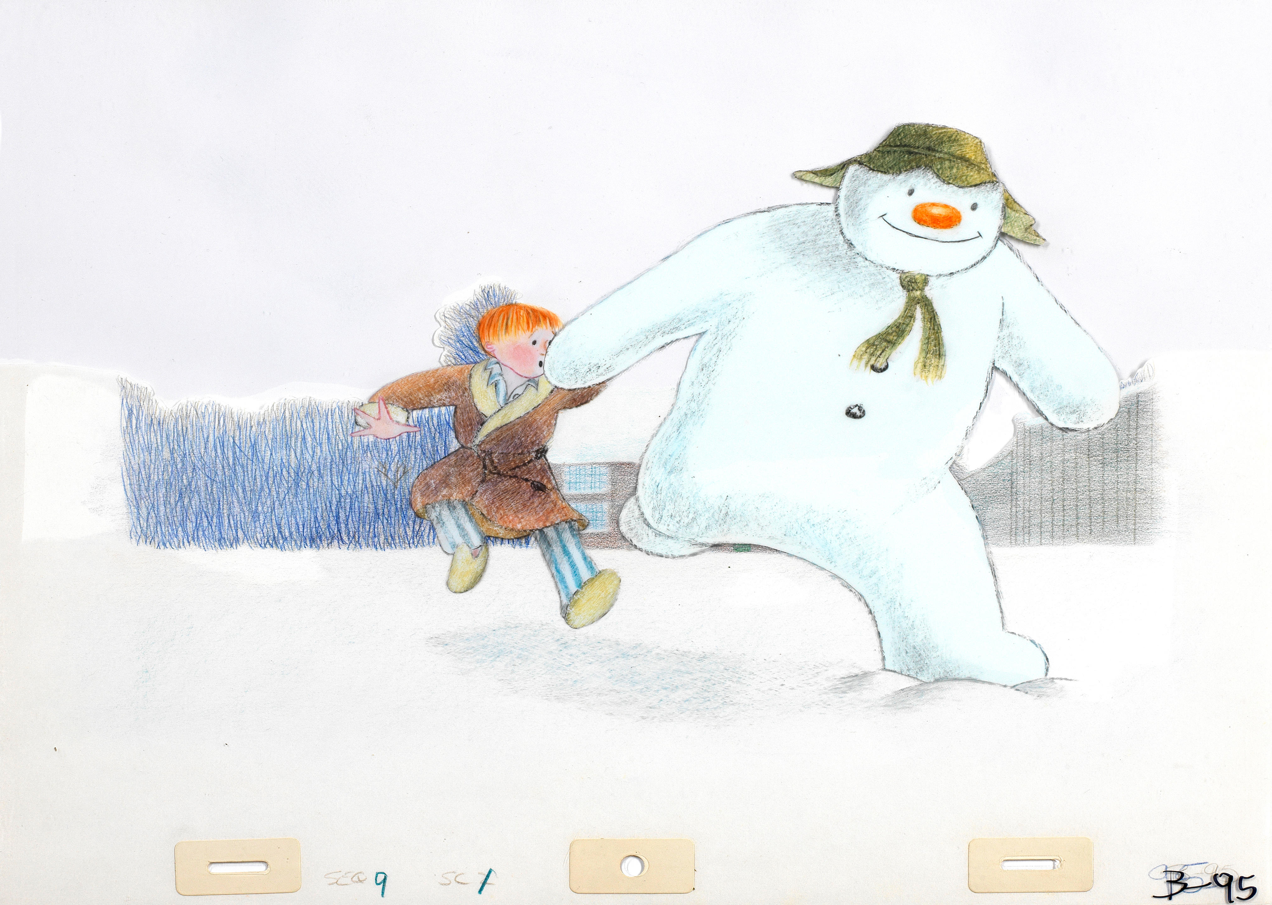 Bonhams The Snowman An Original Animation Cel Of The Snowman And