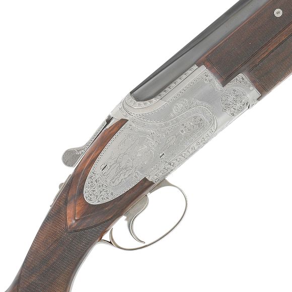 Bonhams : A 12-bore side-plated single-trigger over-and-under ejector ...