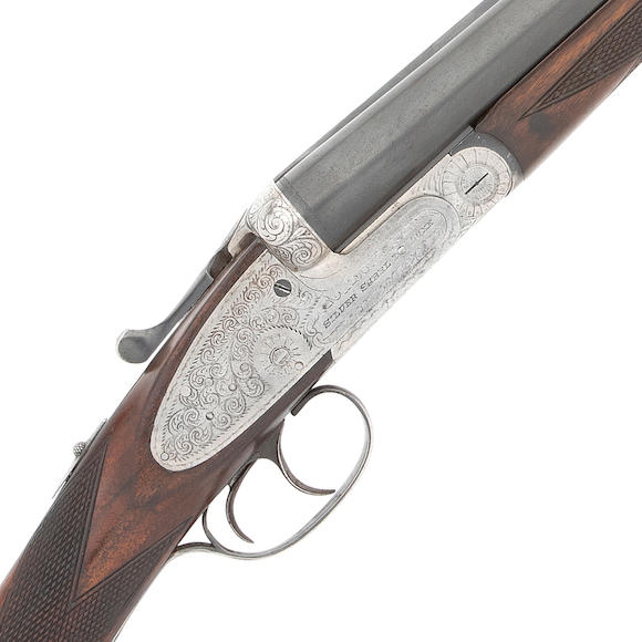 Bonhams : A 12-bore 'Silver Sabel Deluxe' sidelock ejector gun by ...