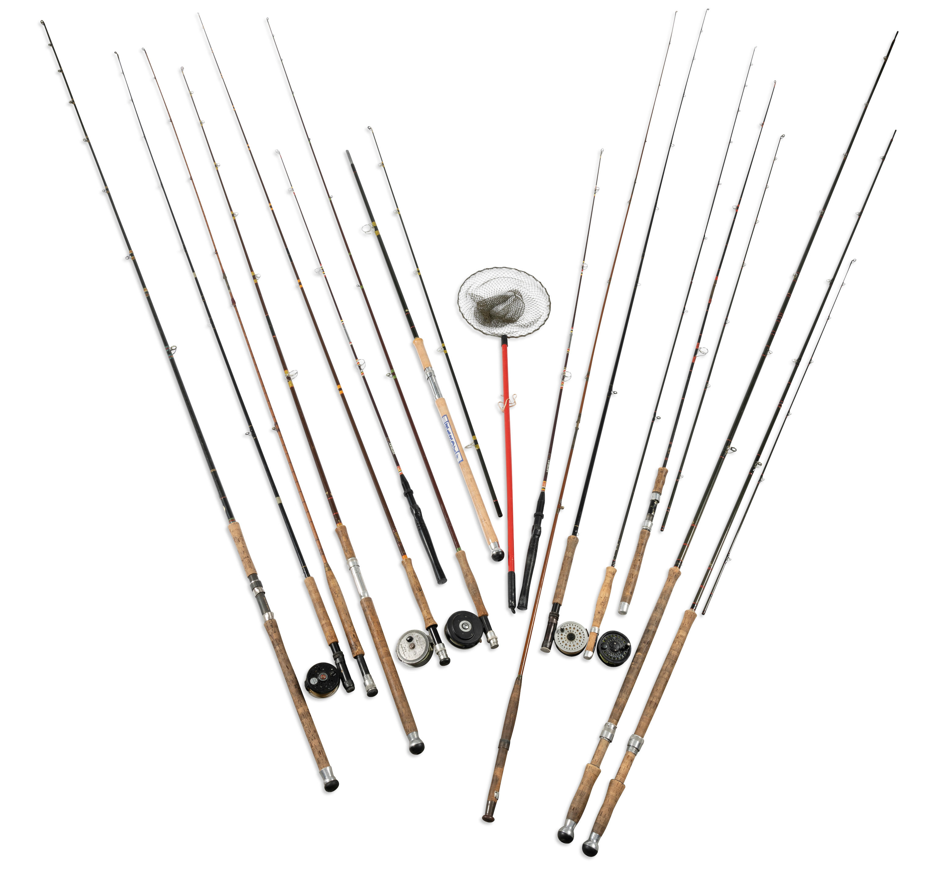 Bonhams Cars : Group of Antique and Vintage Fly Fishing Rods and Reels