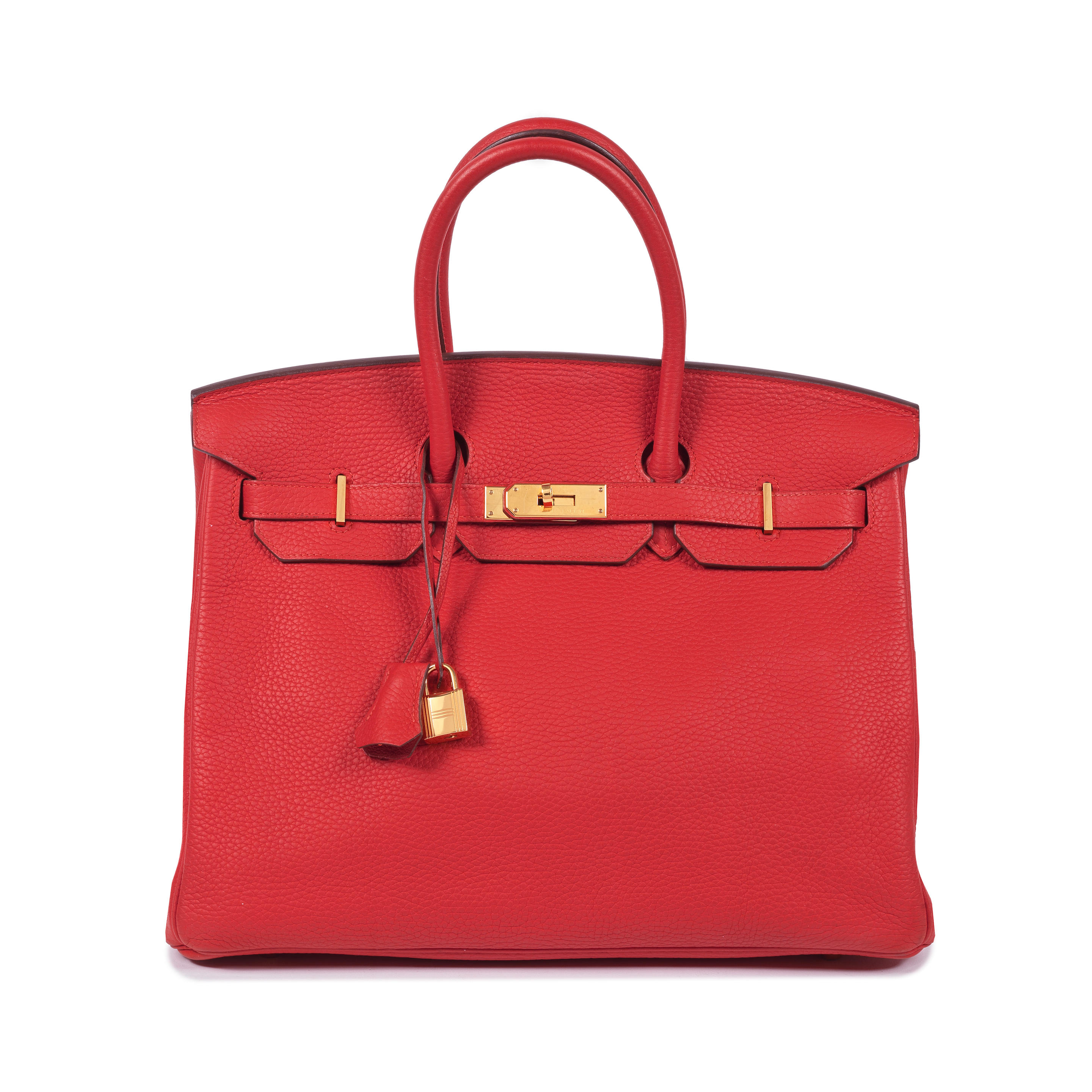 Bonhams : Hermès a Geranium Clemence Leather Birkin 35 2016 (includes ...