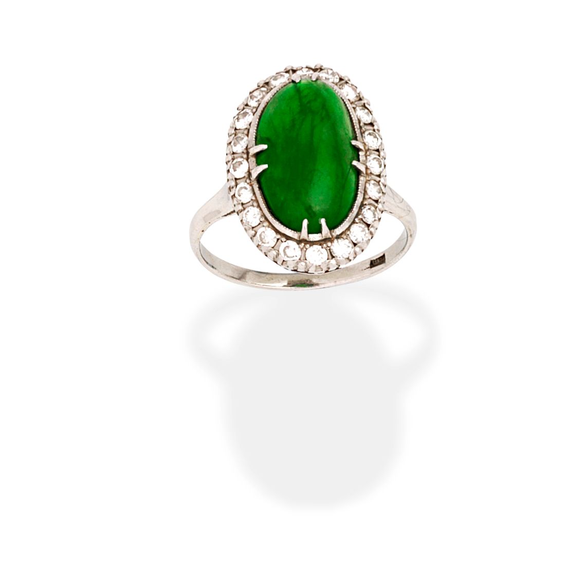 JADE AND DIAMOND RING