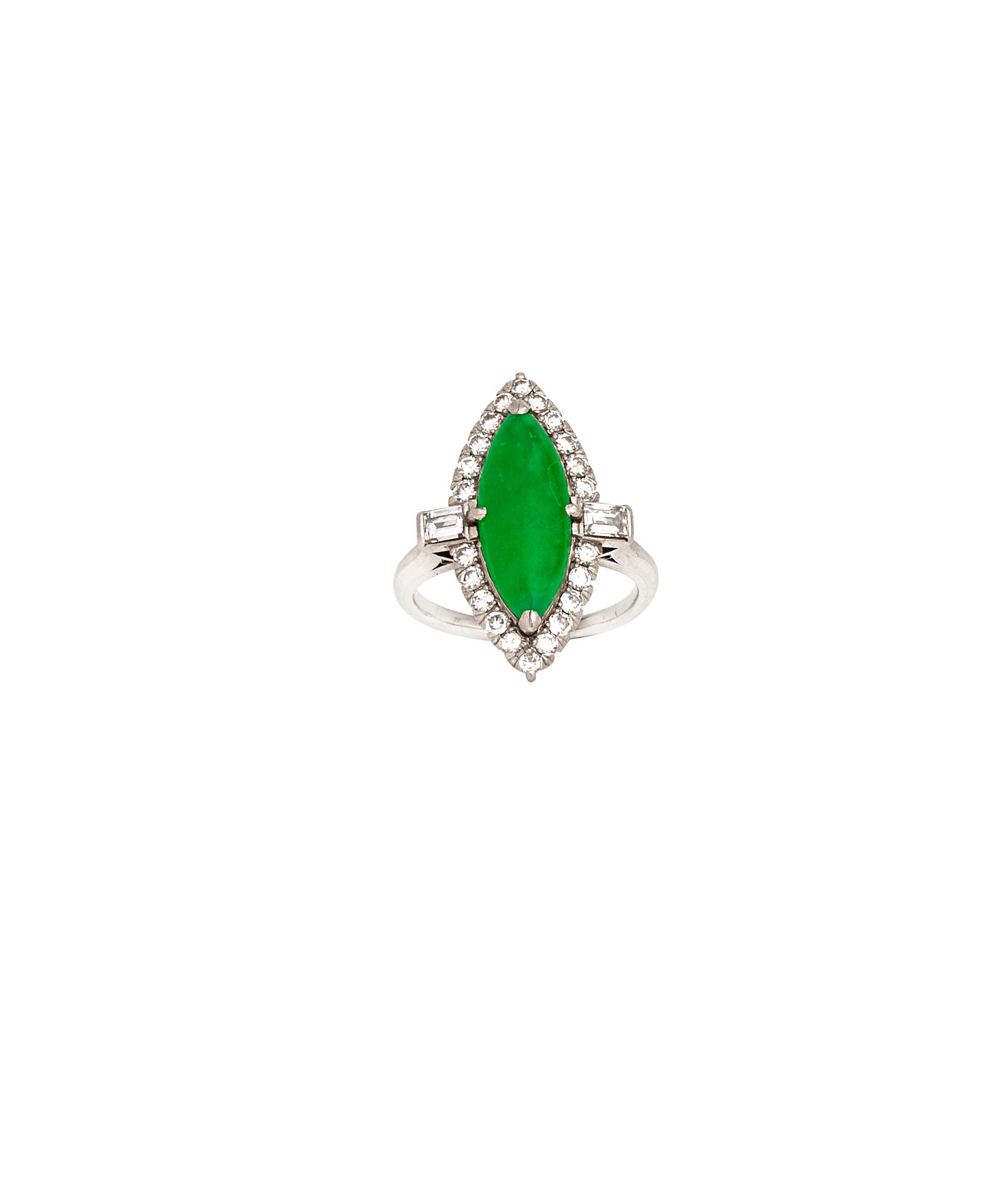 JADE AND DIAMOND RING