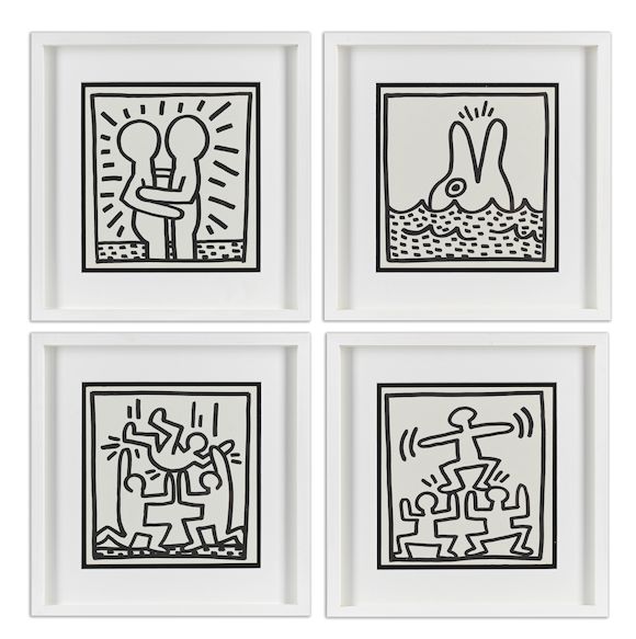 Bonhams Keith Haring (American, 19581990) Untitled Four lithographs