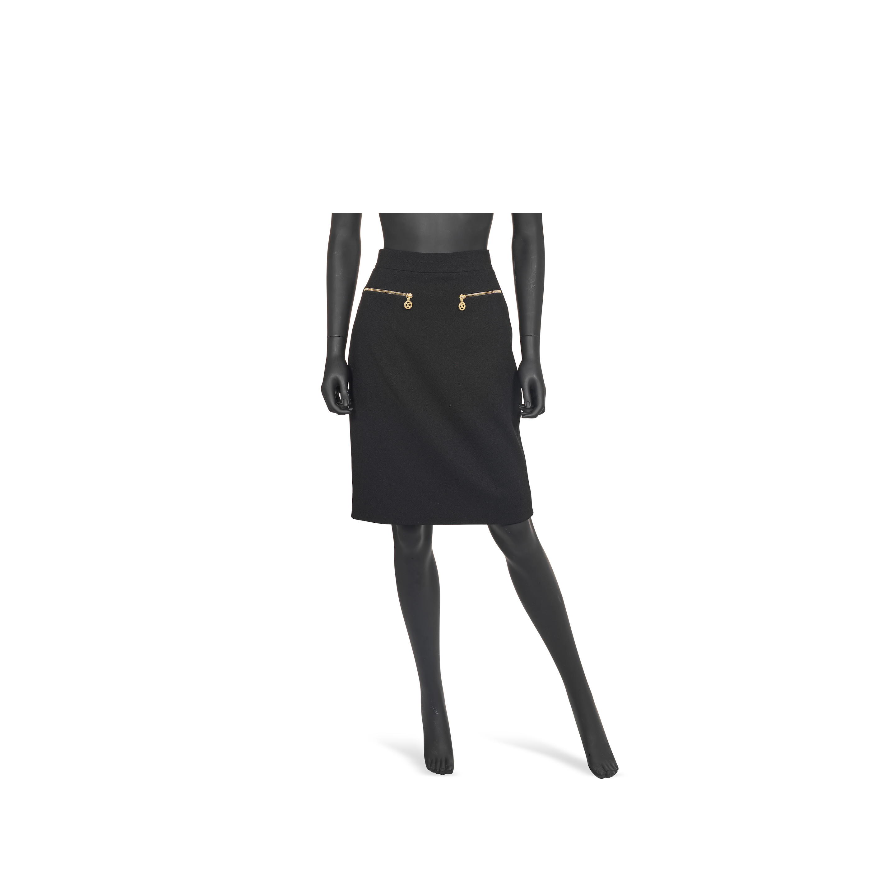 Bonhams : Chanel a Black Crepe Wool Skirt Collection 29, 