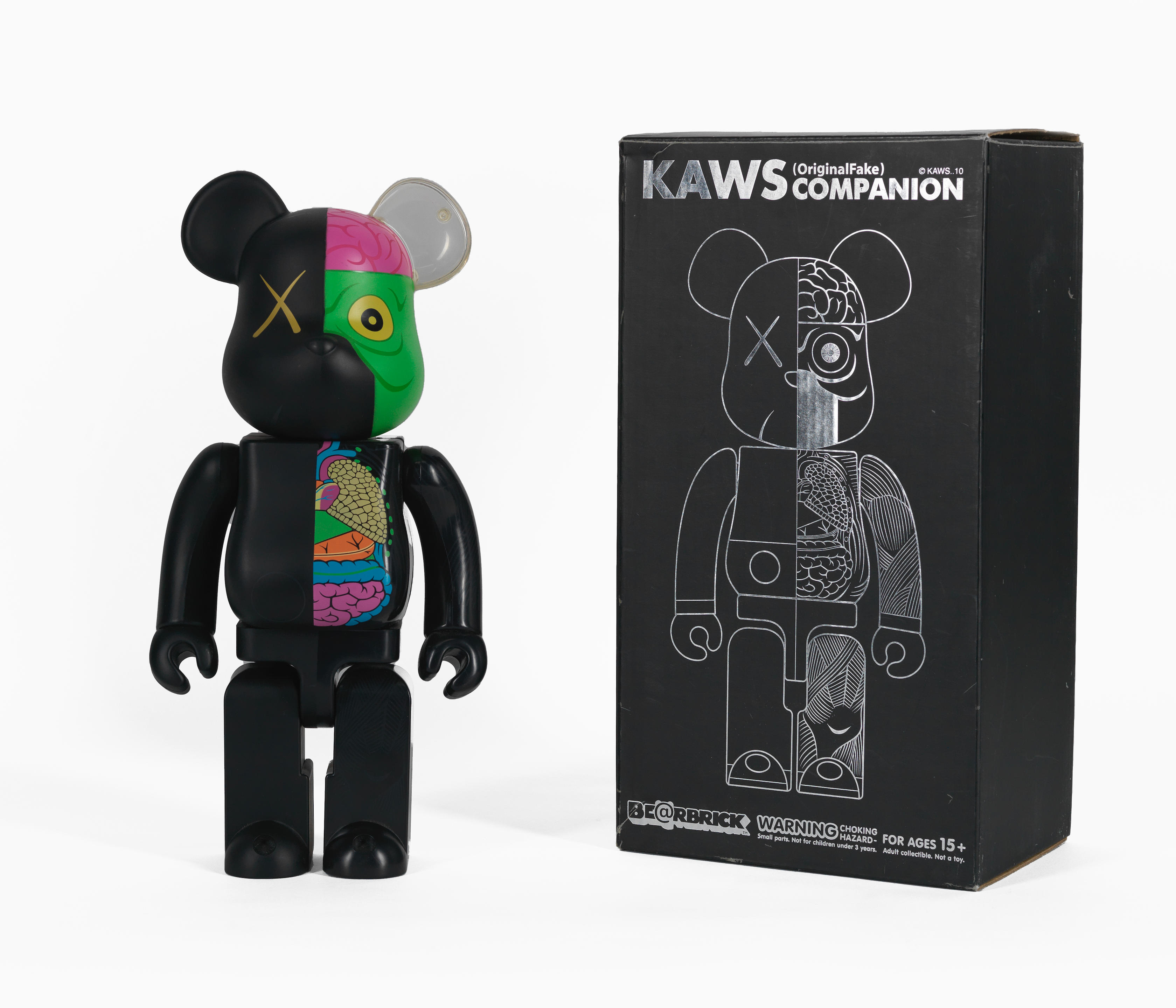 KAWS Bearbrick Dissected 400% Black