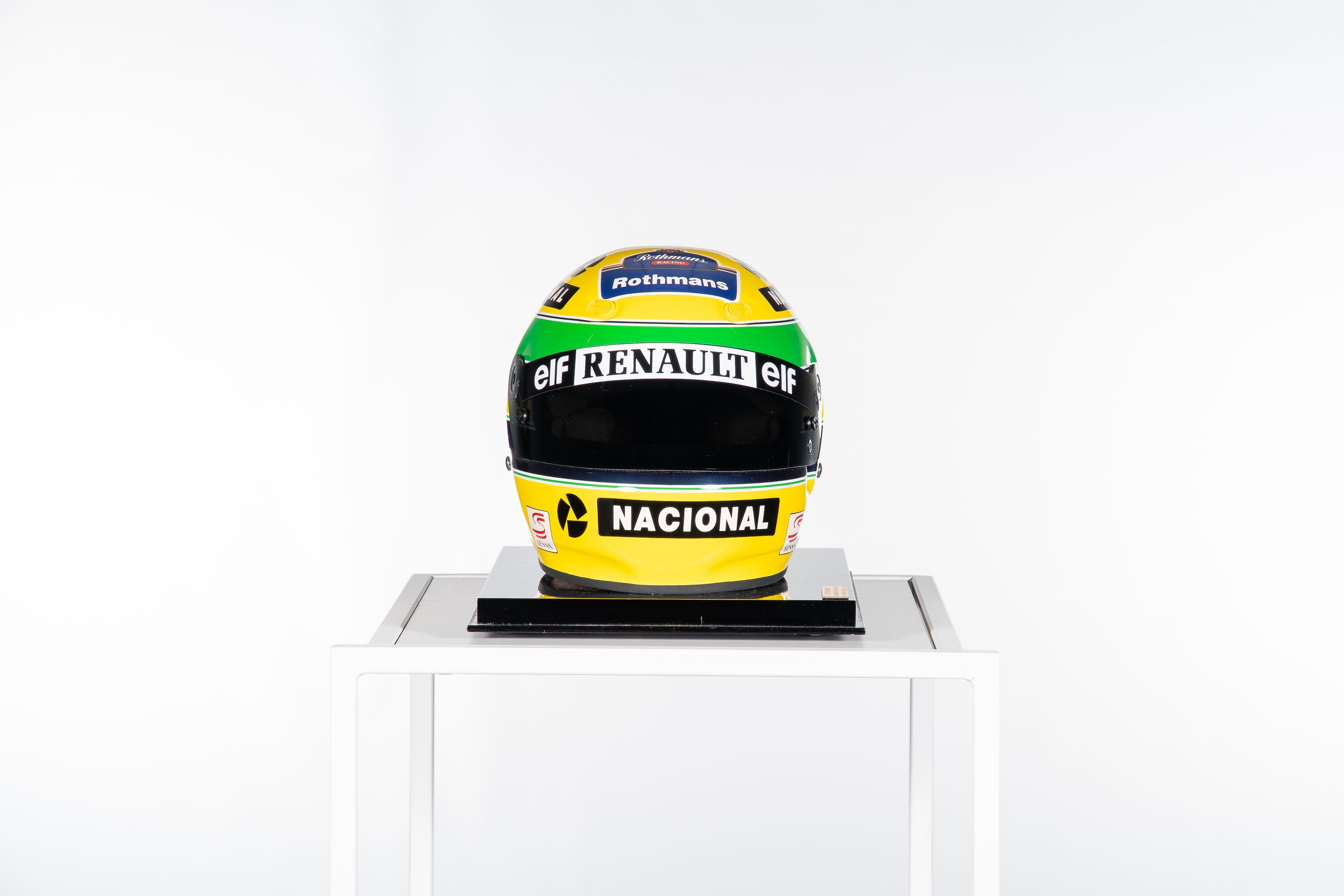 Casque F1 1/2 échelle Ayrton Senna Williams Renault 1994, Minihelmet, Neuf
