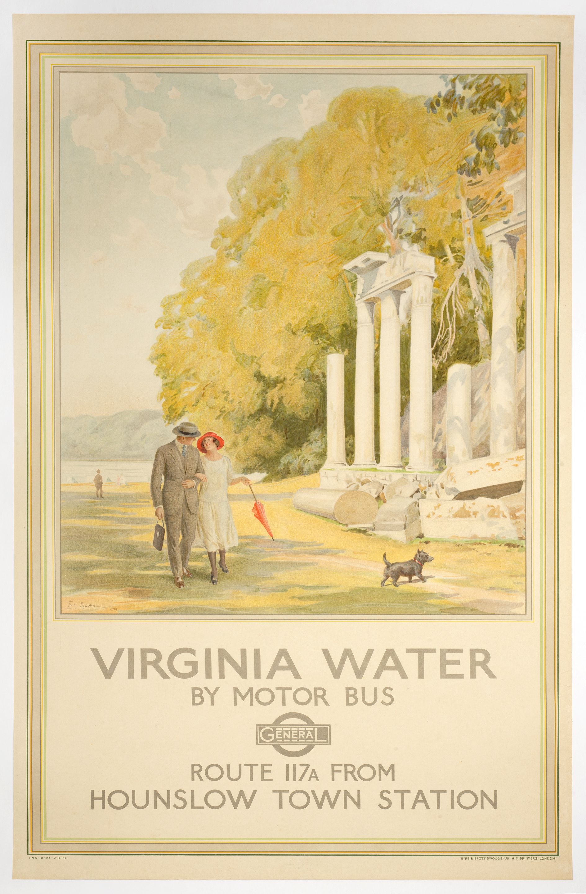 Bonhams FREDERICK PEGRAM (18701937) VIRGINIA WATER BY MOTOR BUS