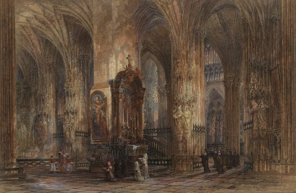 Bonhams Wyke (Sir) Bayliss (18351906) Interior of Strasbourg