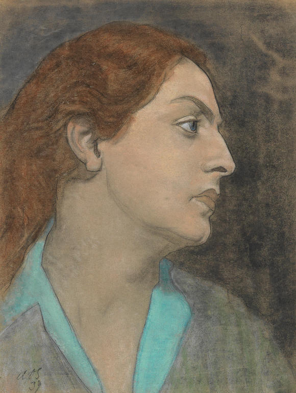 Bonhams : Austin Osman Spare (British, 1886-1956) Portrait of a Lady in ...