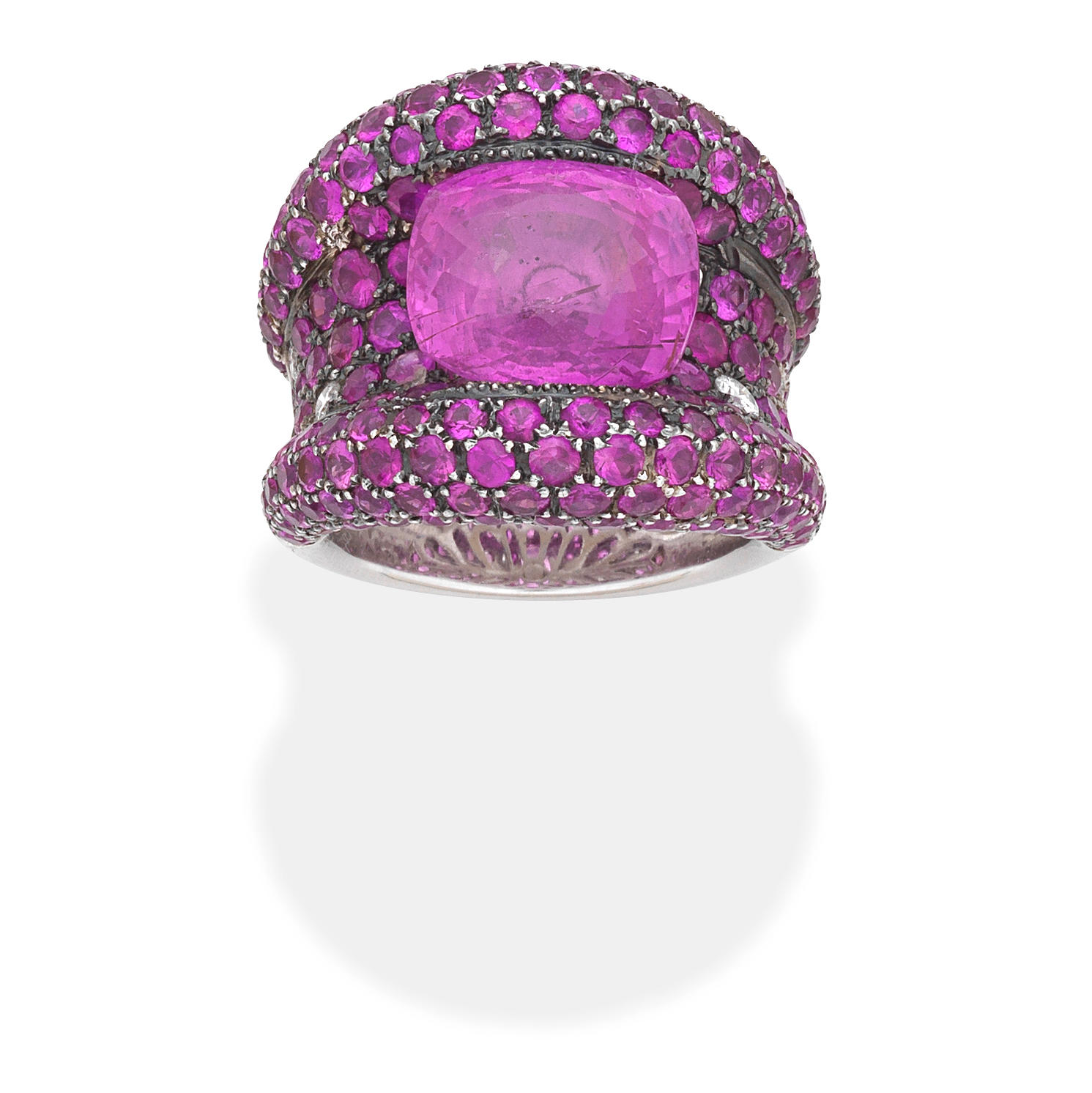 Pink Sapphire and Diamond Pendant - Hancocks Jewellers