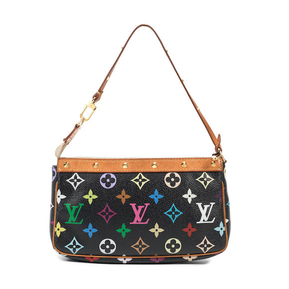 Bonhams : Louis Vuitton x Takashi Murakami A Black Multicolore Alma, 2003